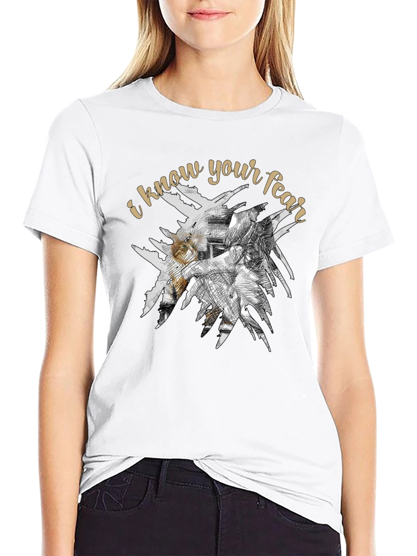 I Know Your Fear Graphic Tee - Black