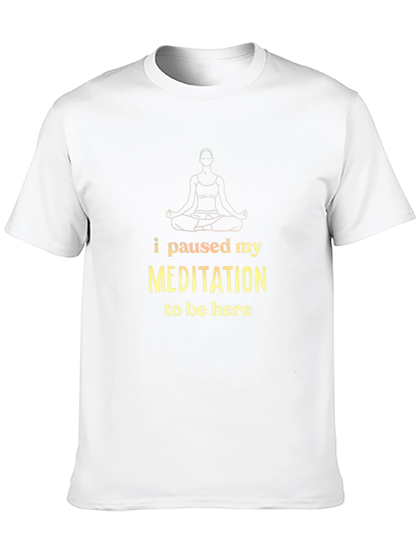 Meditation Pause Black T-Shirt