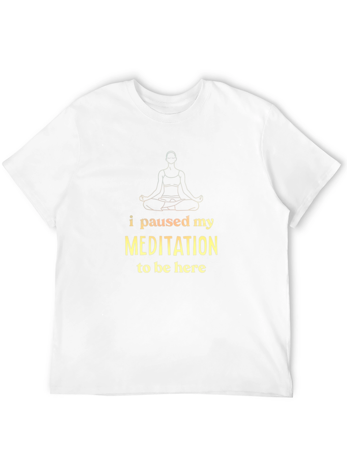 Meditation Pause Black T-Shirt
