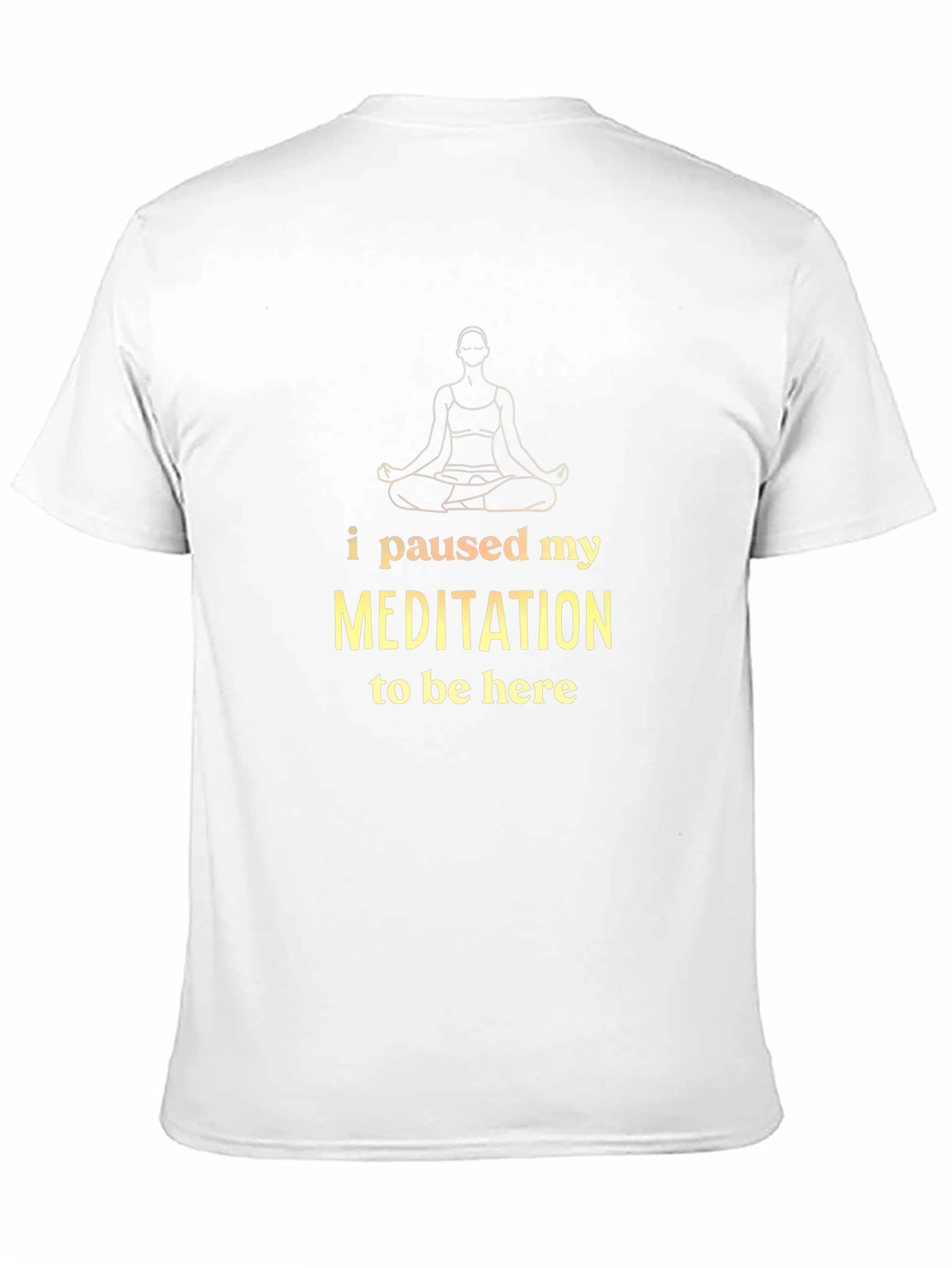 Meditation Pause Black T-Shirt
