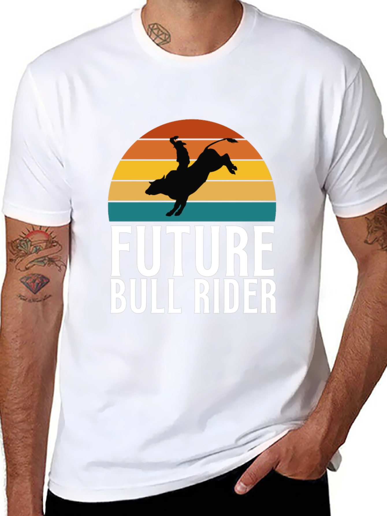 Future Bull Rider Graphic Tee - Rodeo Cowboy T-Shirt