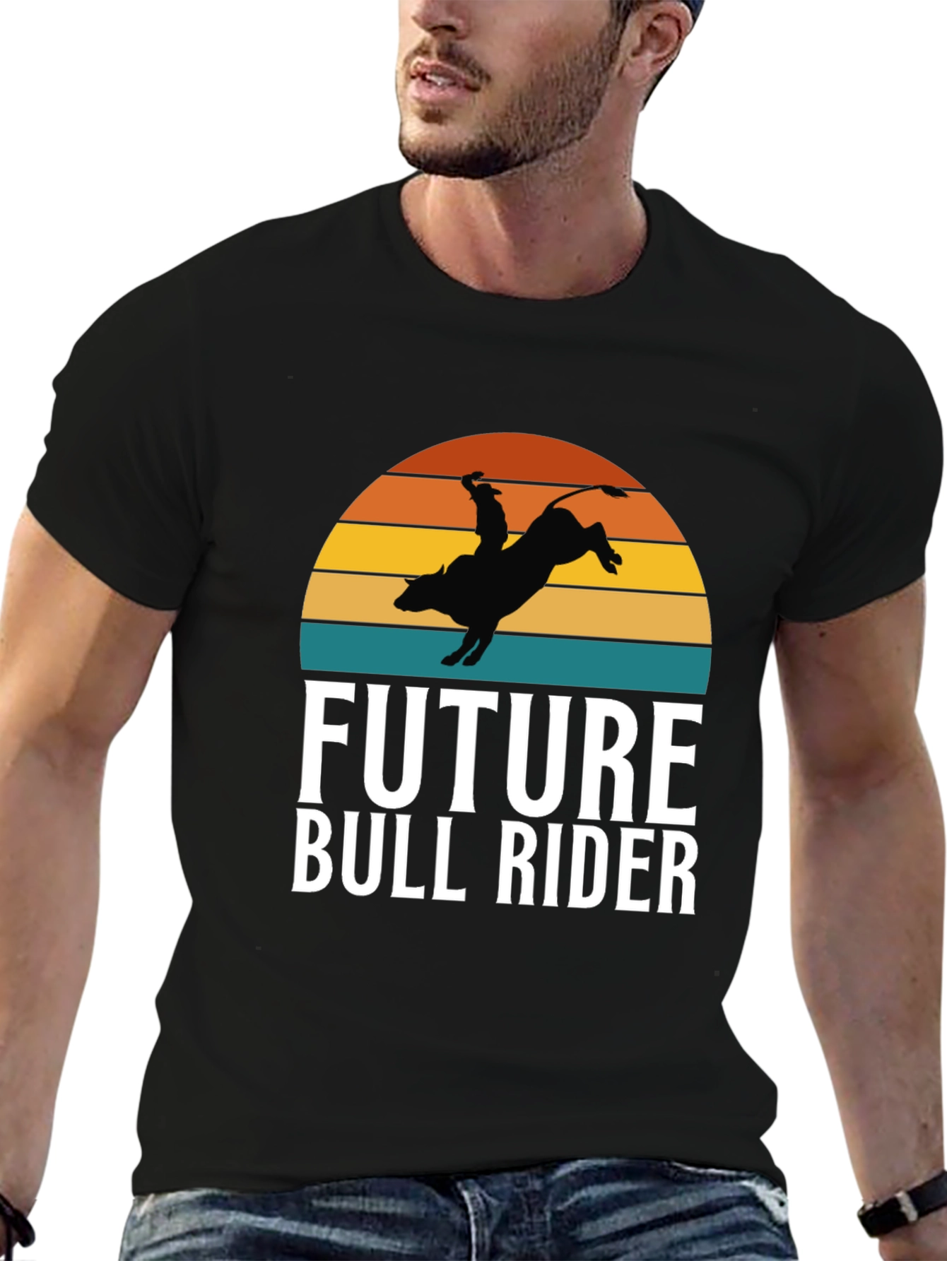 Future Bull Rider Graphic Tee - Rodeo Cowboy T-Shirt