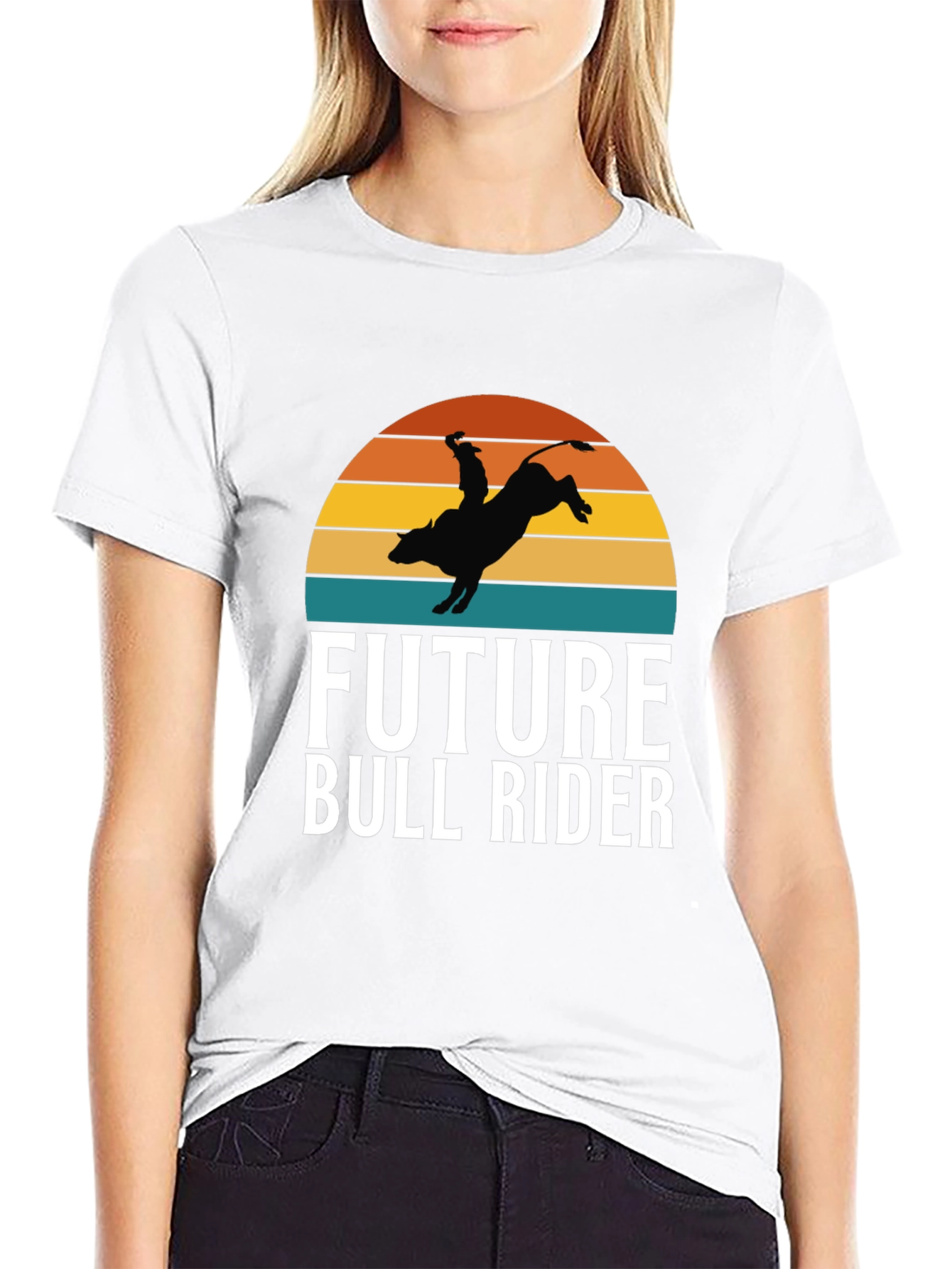 Future Bull Rider Graphic Tee - Rodeo Cowboy T-Shirt