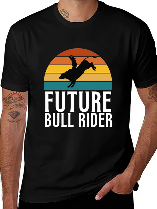 Future Bull Rider Graphic Tee - Rodeo Cowboy T-Shirt