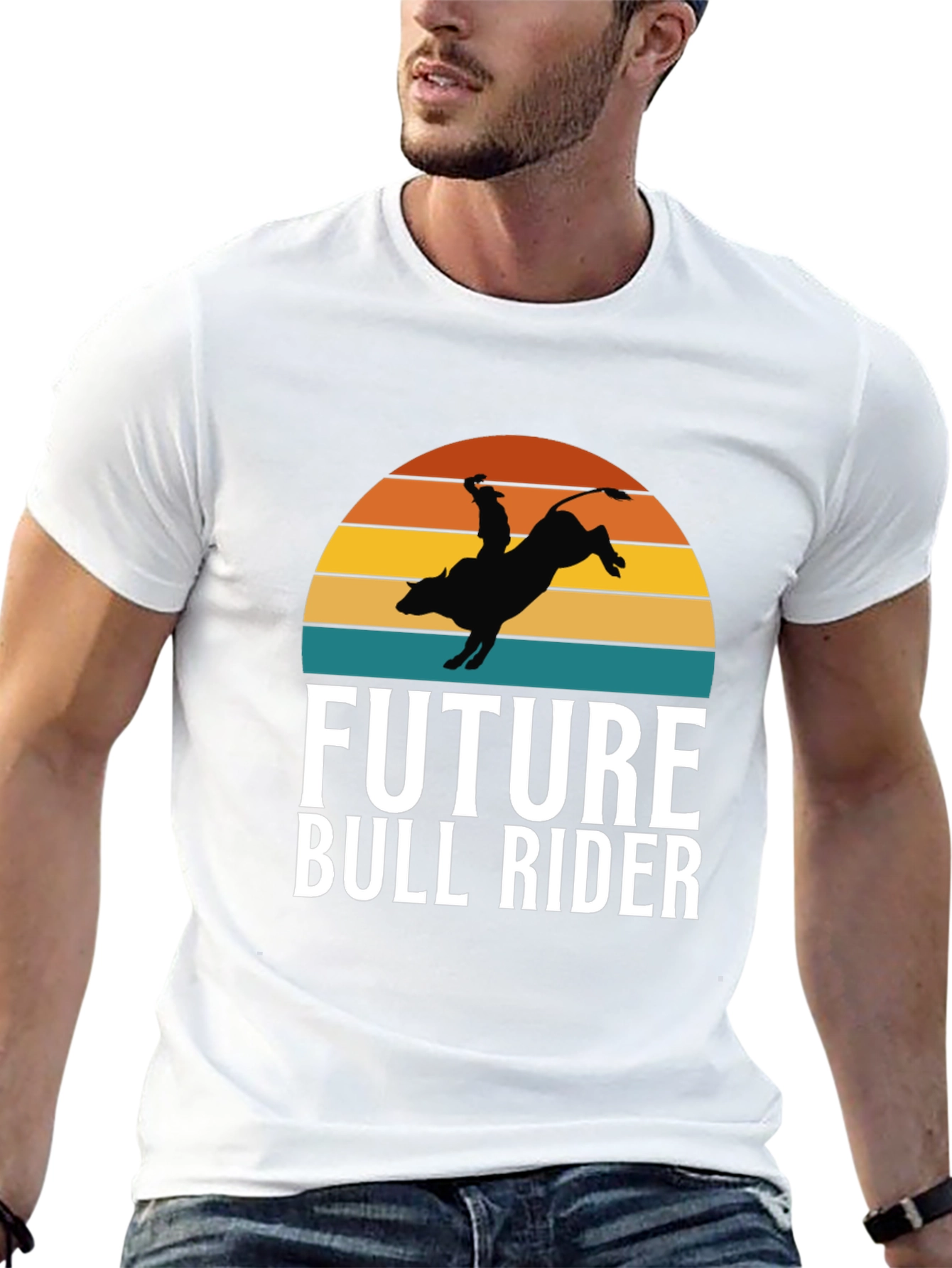 Future Bull Rider Graphic Tee - Rodeo Cowboy T-Shirt