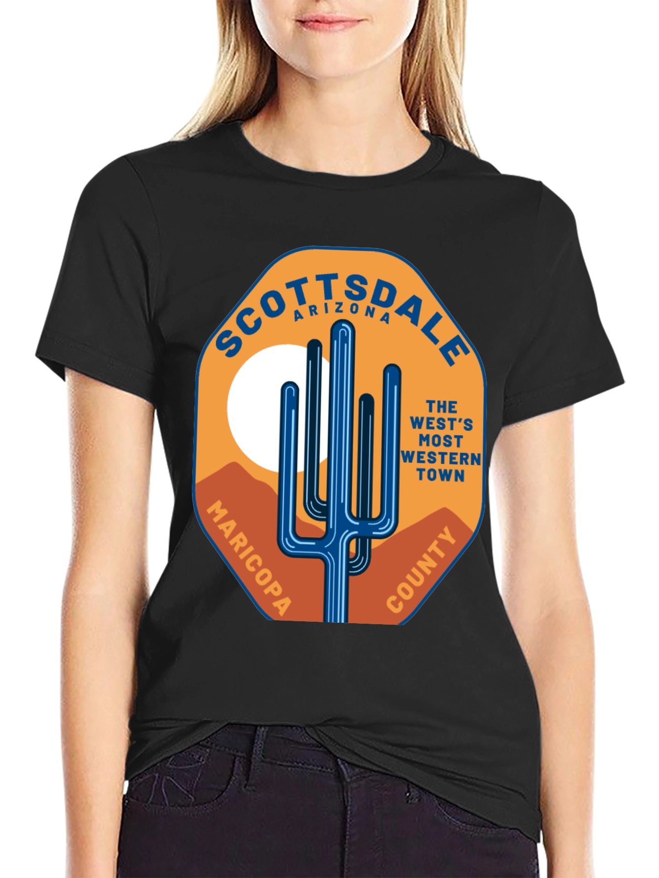 Scottsdale Arizona Cactus Graphic T-Shirt