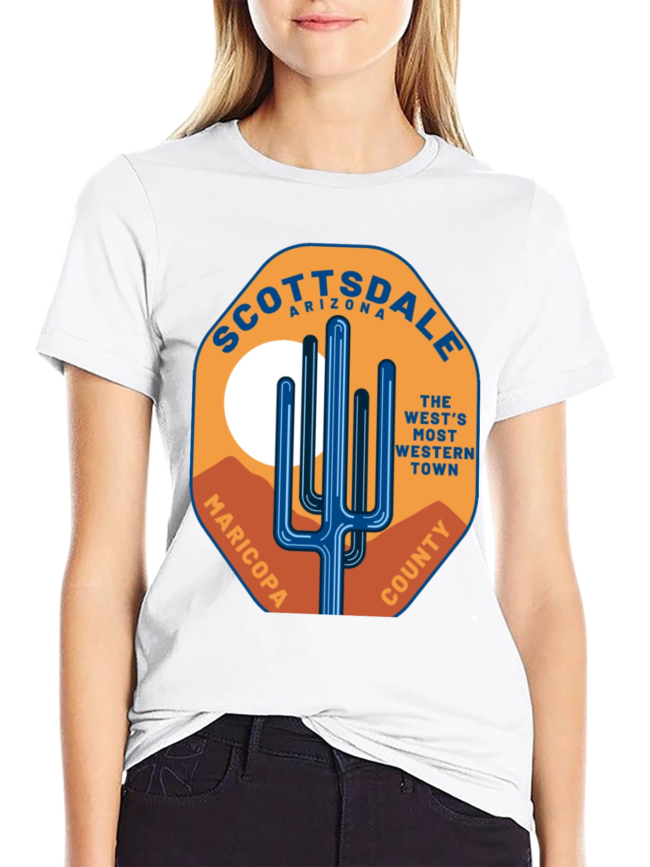 Scottsdale Arizona Cactus Graphic T-Shirt