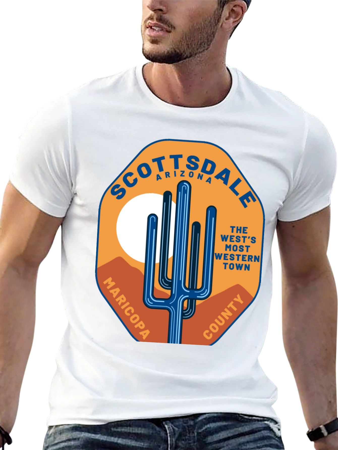 Scottsdale Arizona Cactus Graphic T-Shirt