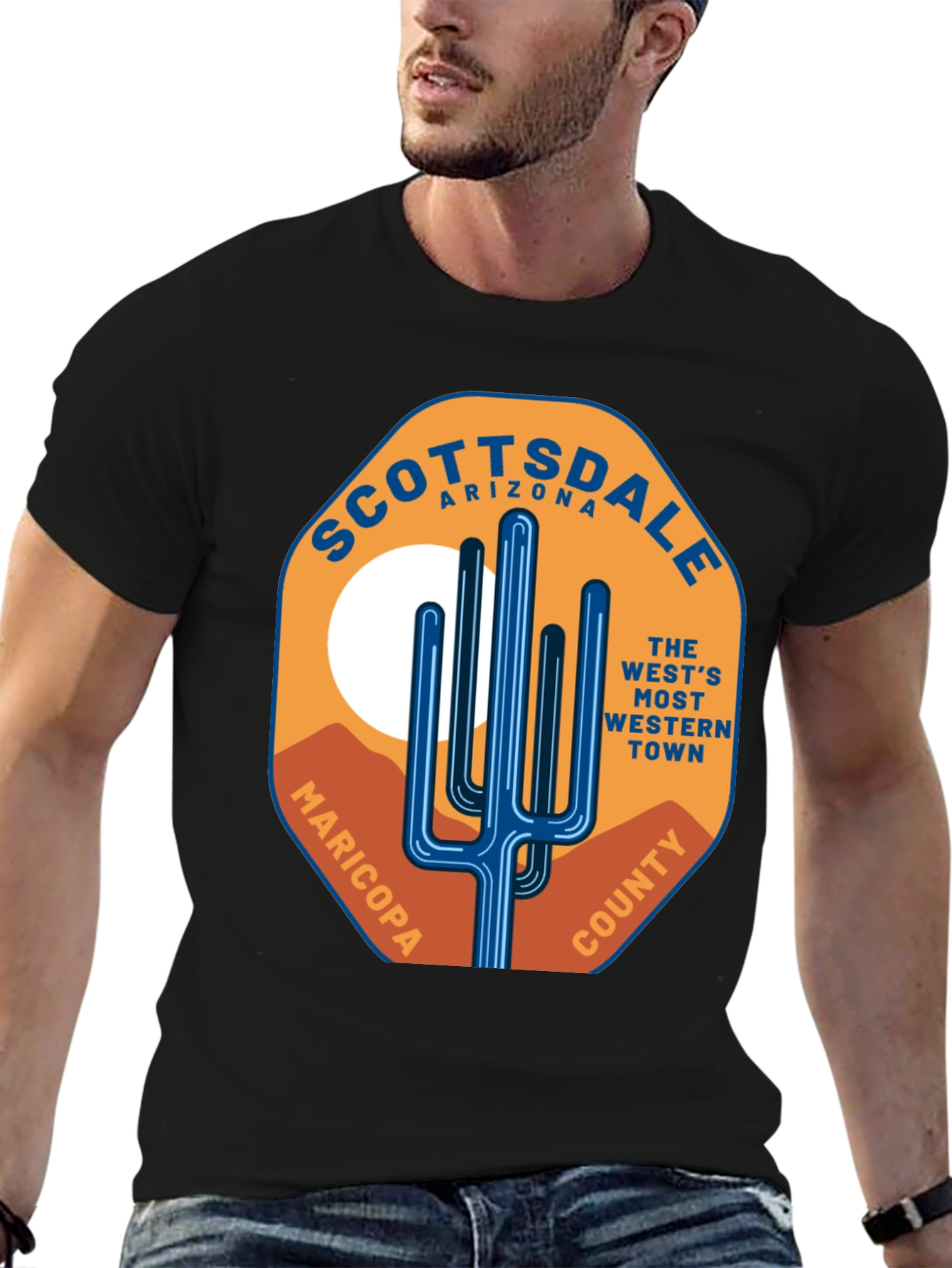 Scottsdale Arizona Cactus Graphic T-Shirt