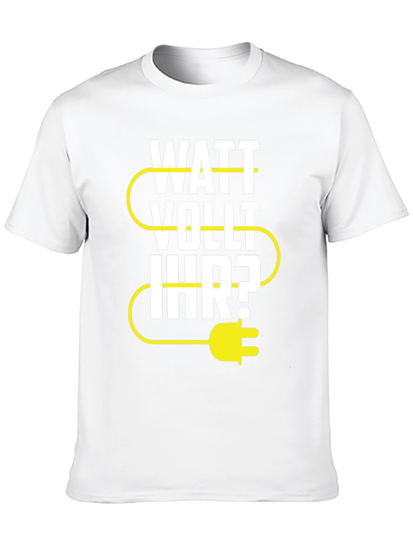 Watt Vollt Ihr? Funny Electrical Pun T-Shirt