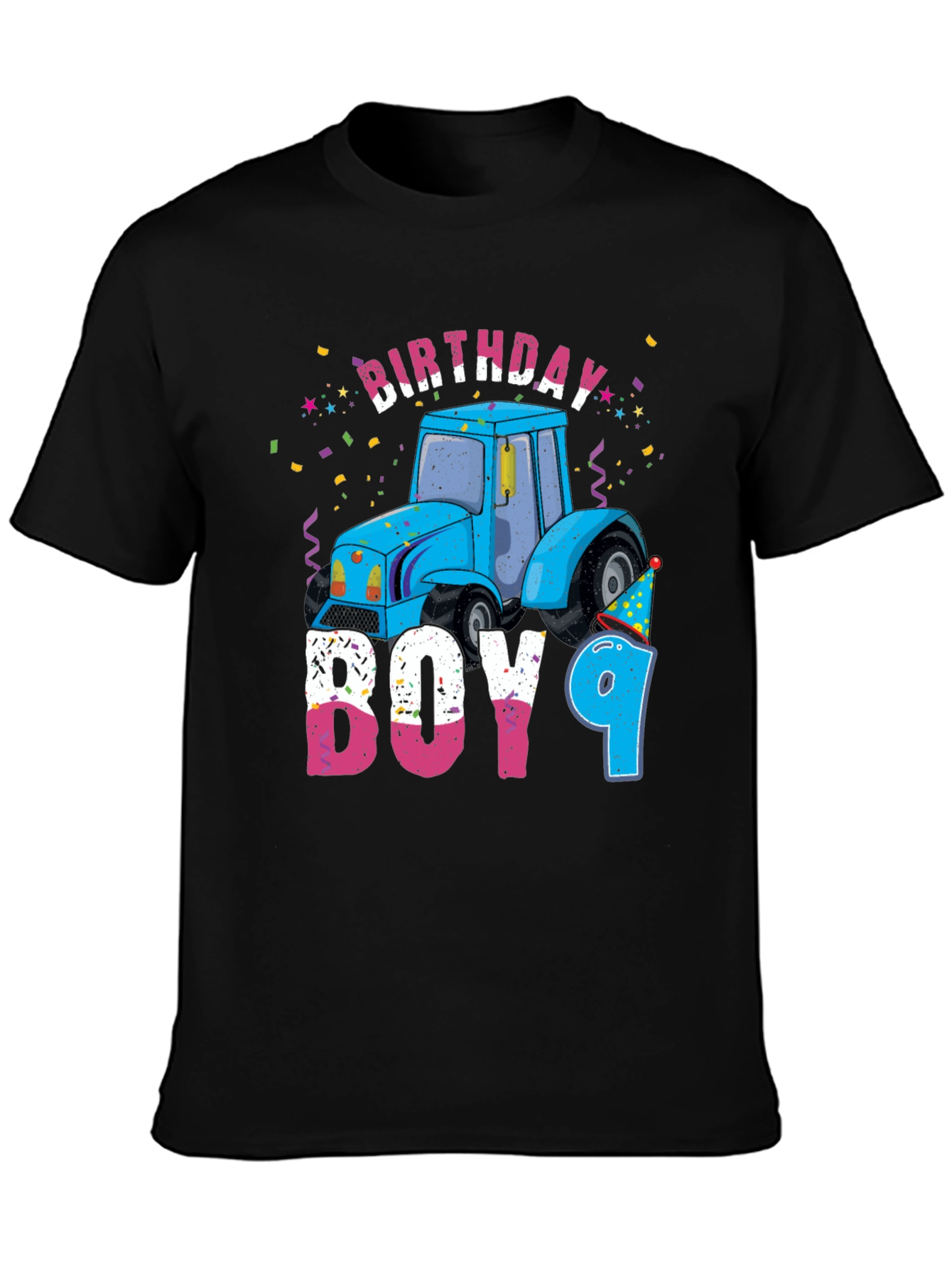 Birthday Boy 9 Tractor T-Shirt