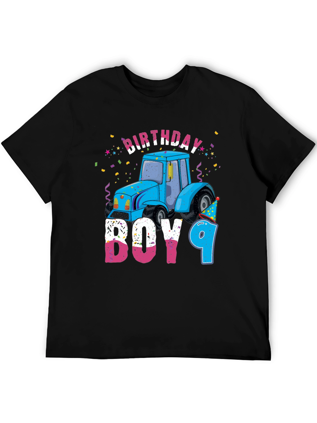 Birthday Boy 9 Tractor T-Shirt
