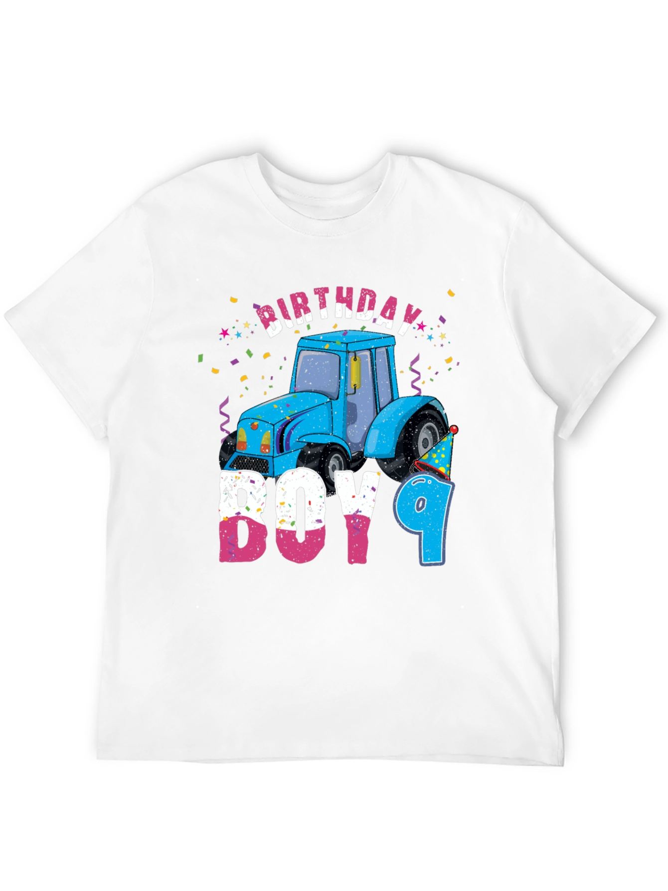 Birthday Boy 9 Tractor T-Shirt