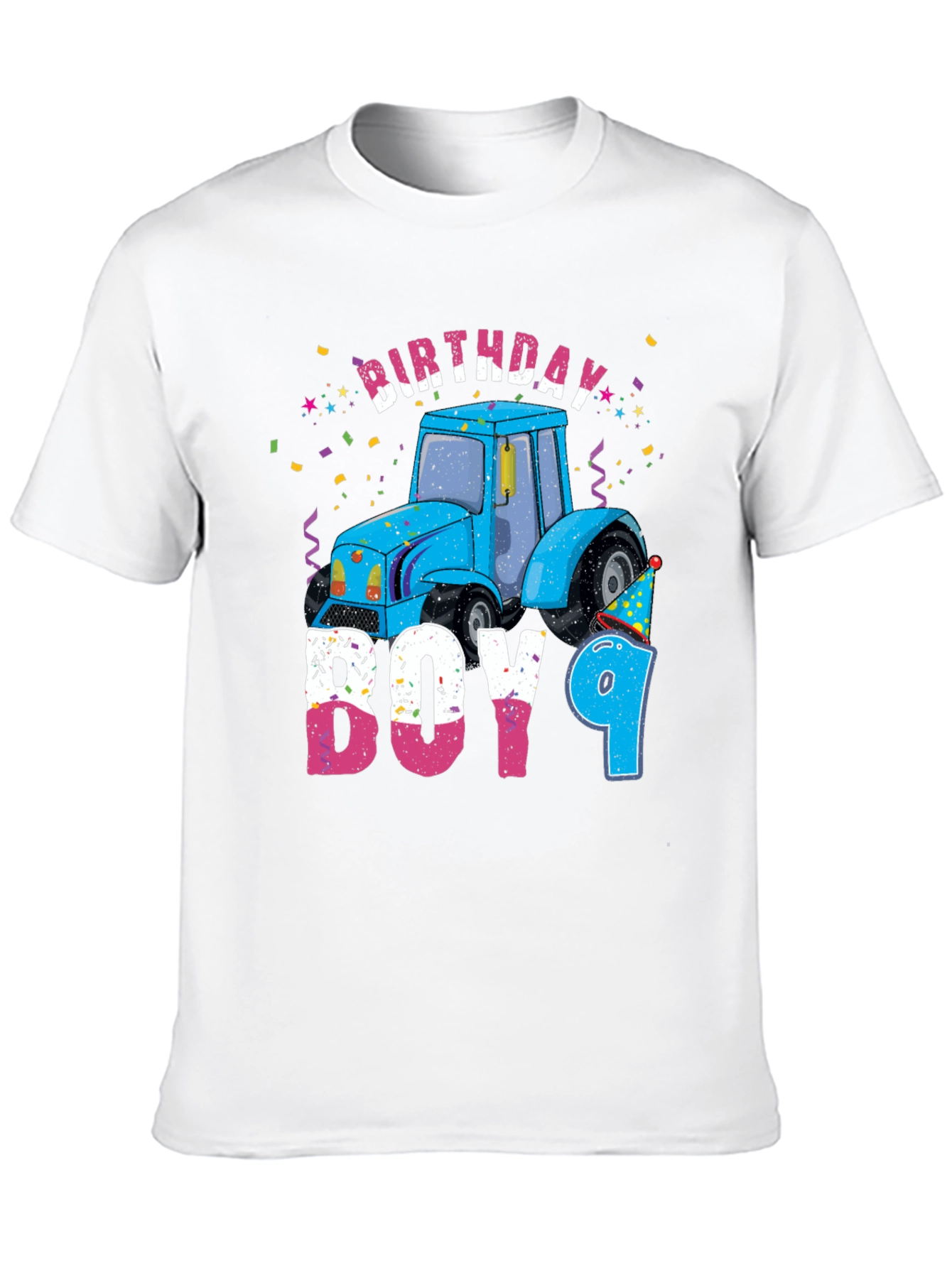 Birthday Boy 9 Tractor T-Shirt
