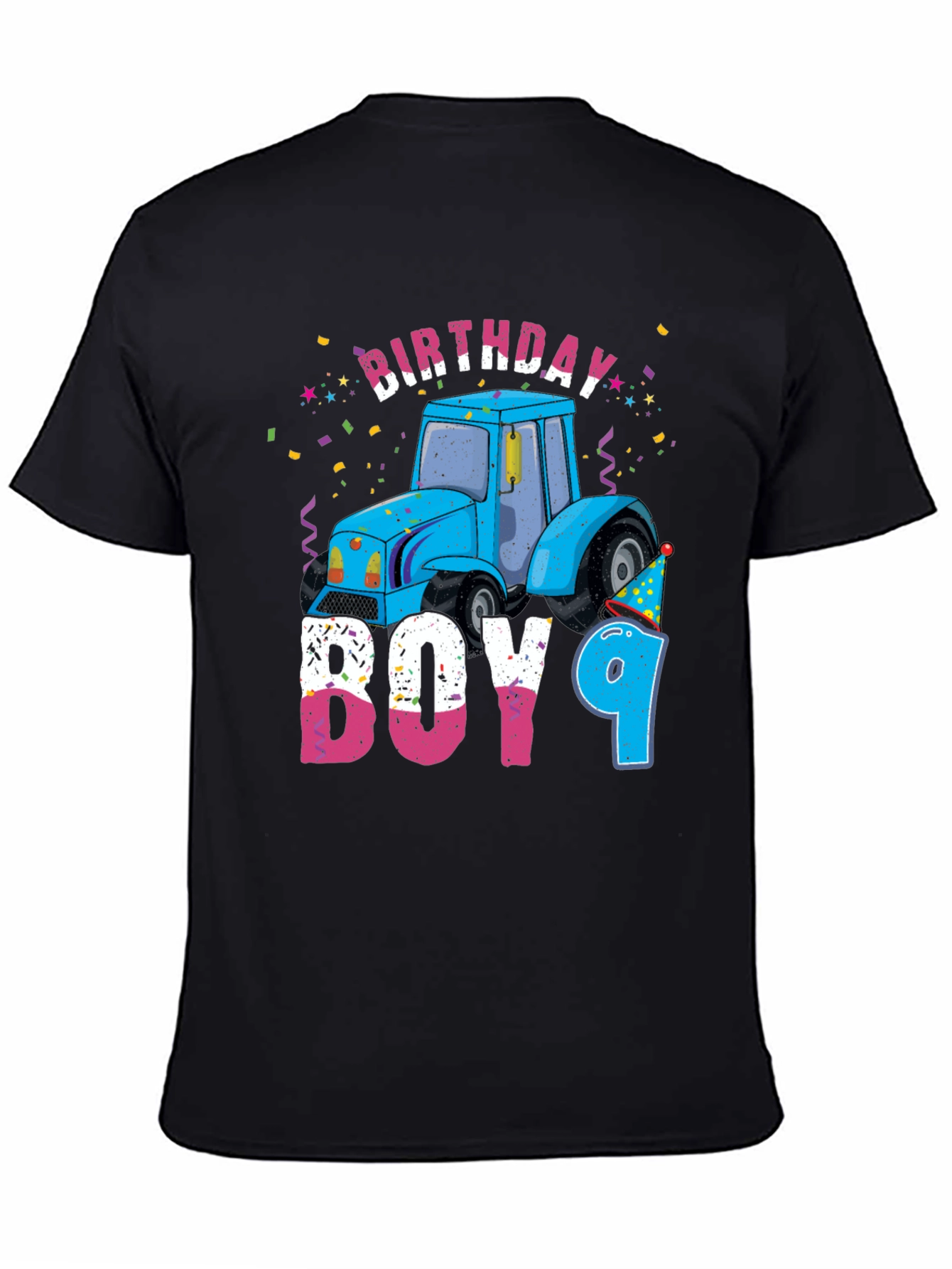 Birthday Boy 9 Tractor T-Shirt