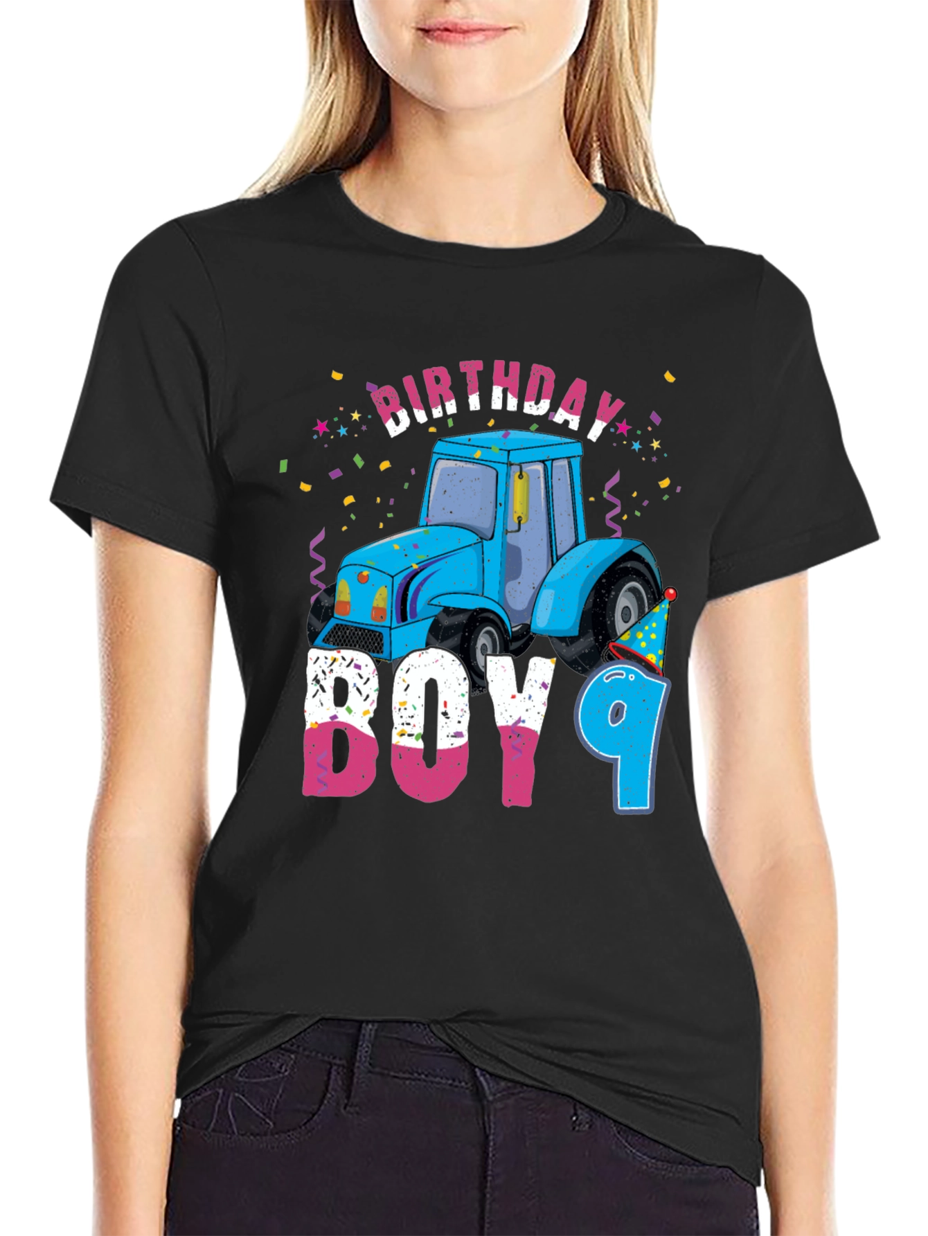 Birthday Boy 9 Tractor T-Shirt