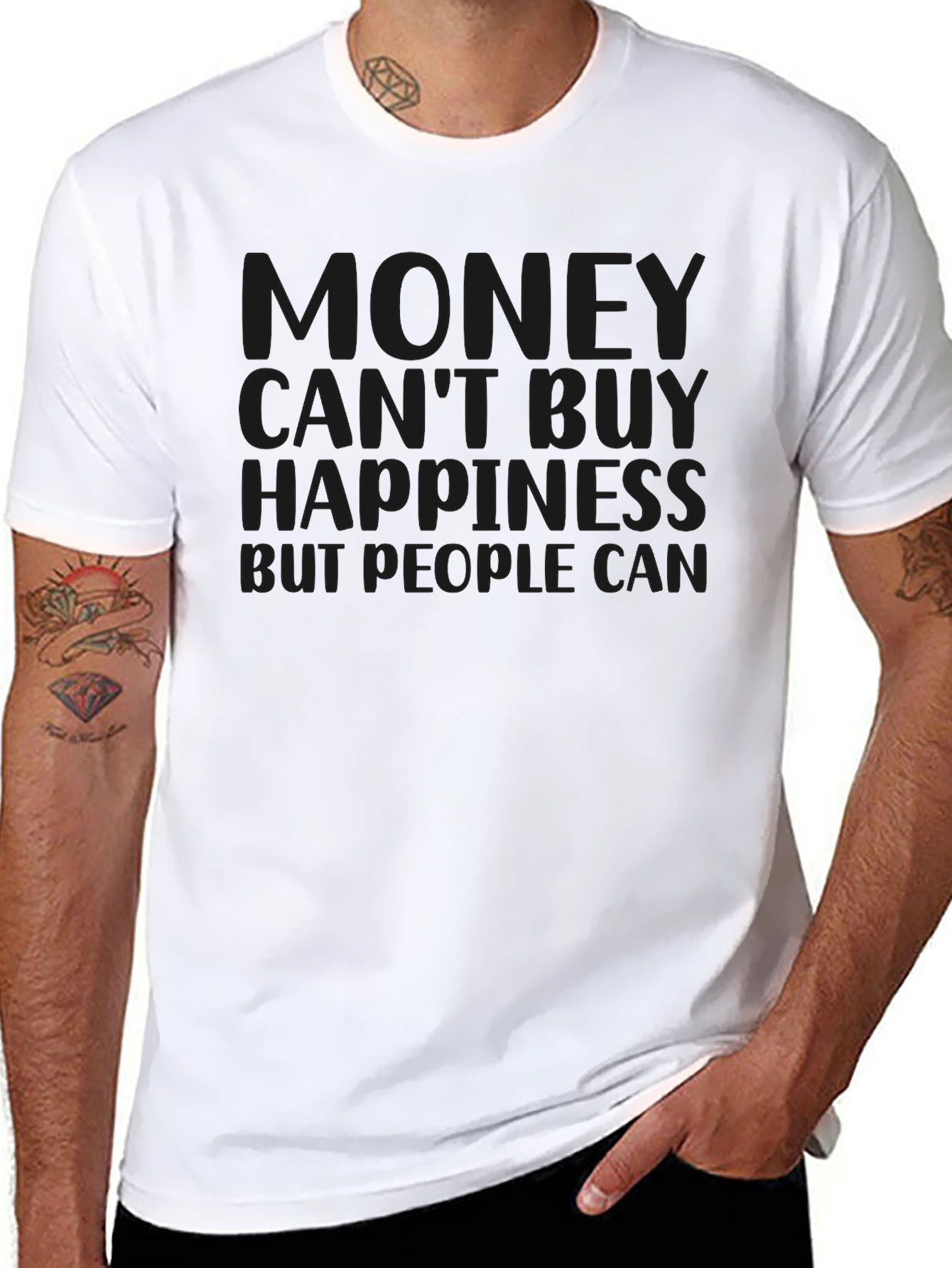 Money Cant Buy Happiness Graphic Tee