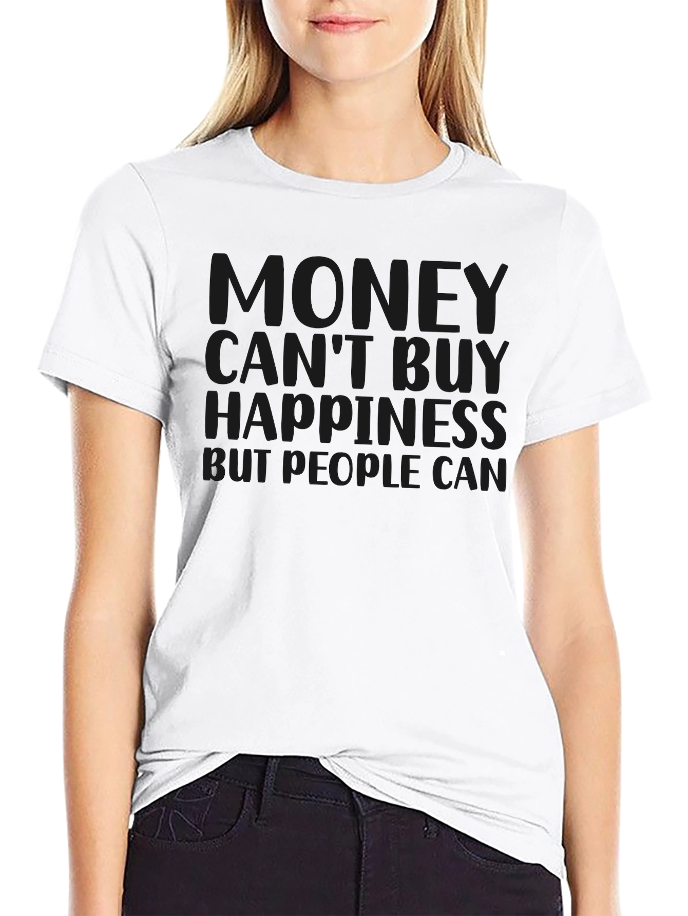 Money Cant Buy Happiness Graphic Tee