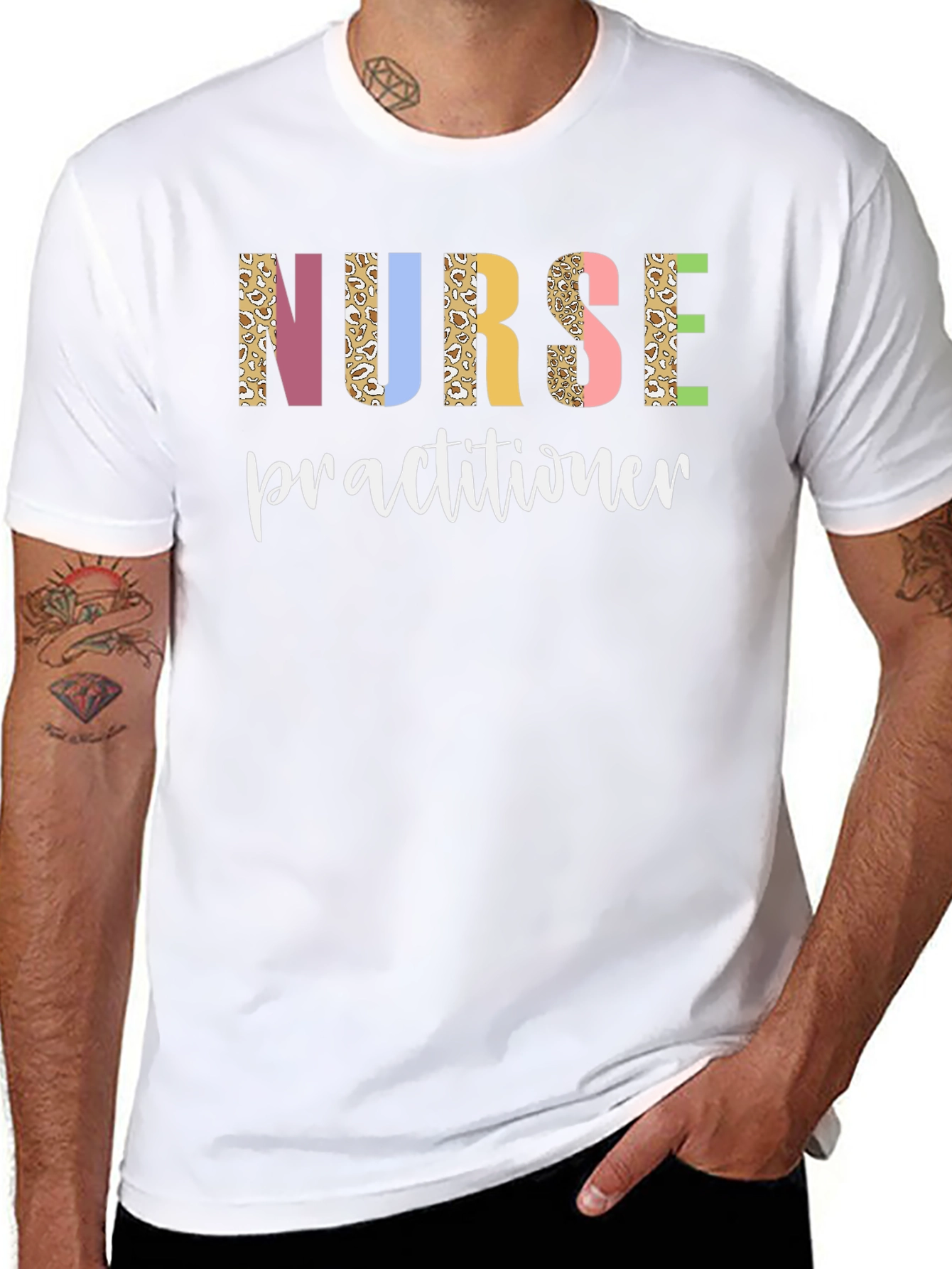 Nurse Practitioner Leopard Print T-Shirt