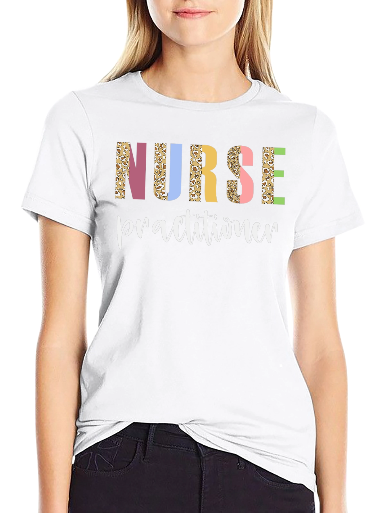 Nurse Practitioner Leopard Print T-Shirt