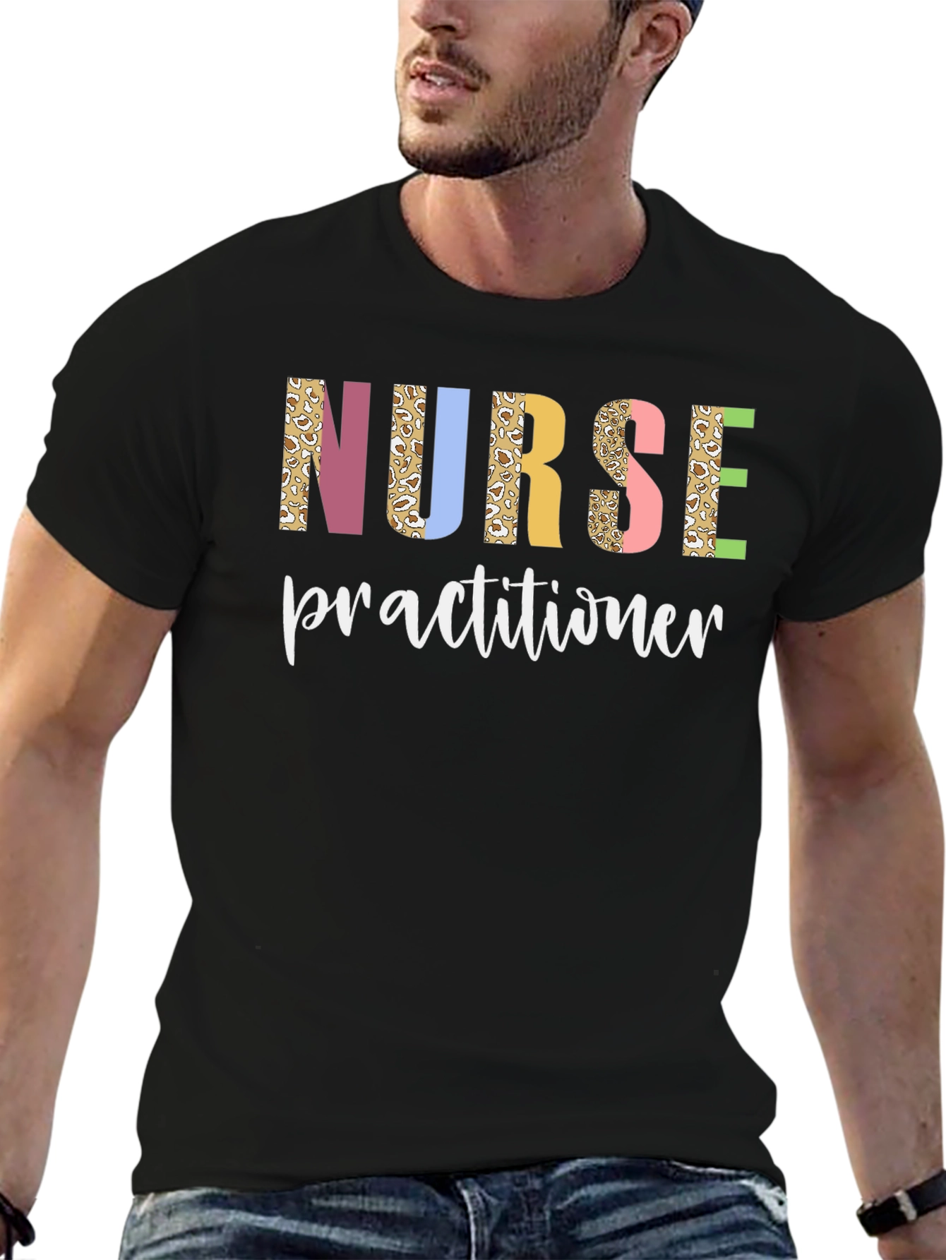 Nurse Practitioner Leopard Print T-Shirt