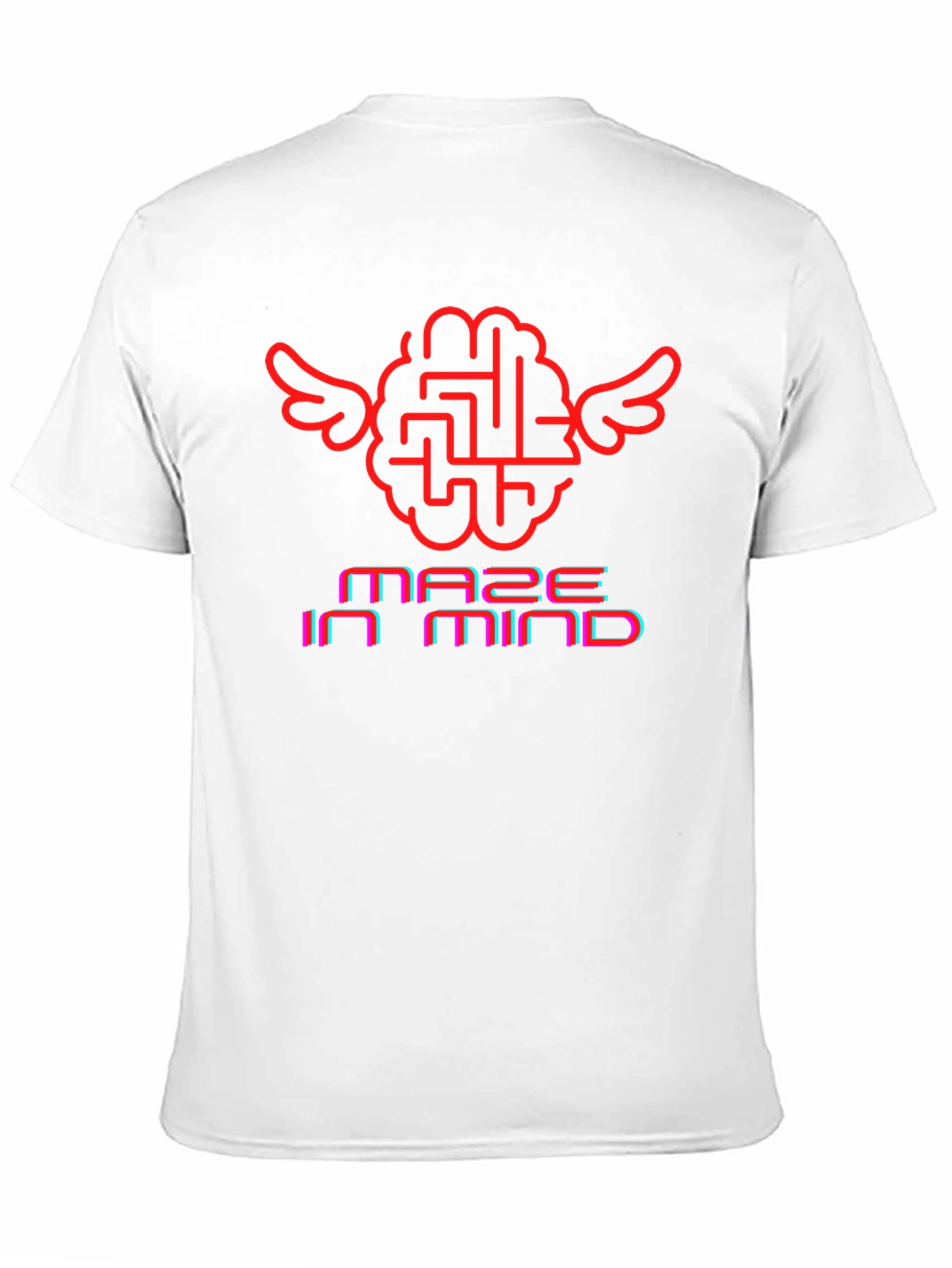 Maze in Mind Graphic T-Shirt - Brain Wings