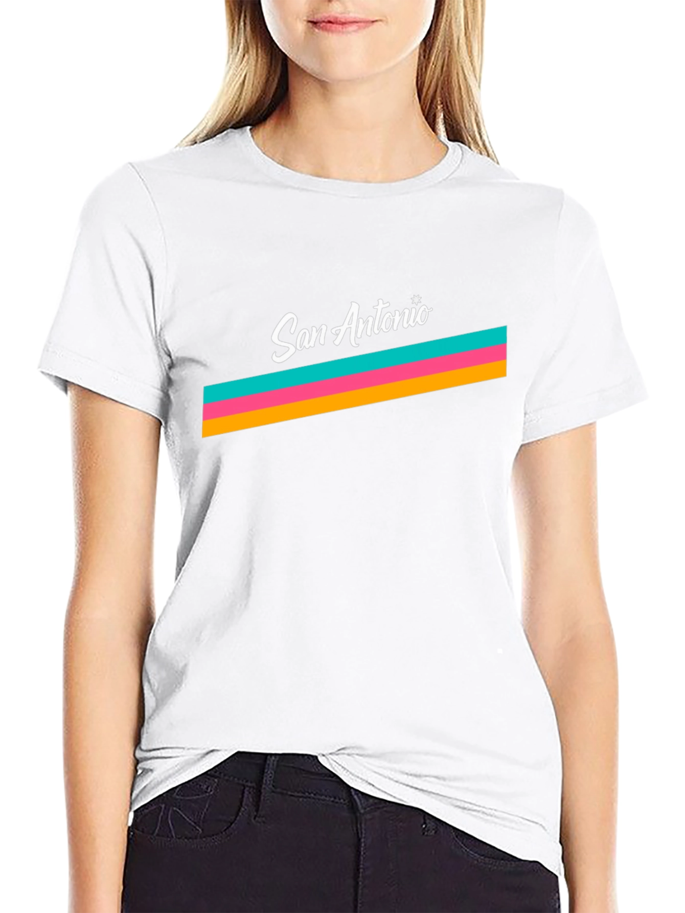 San Antonio Retro Stripe T-Shirt