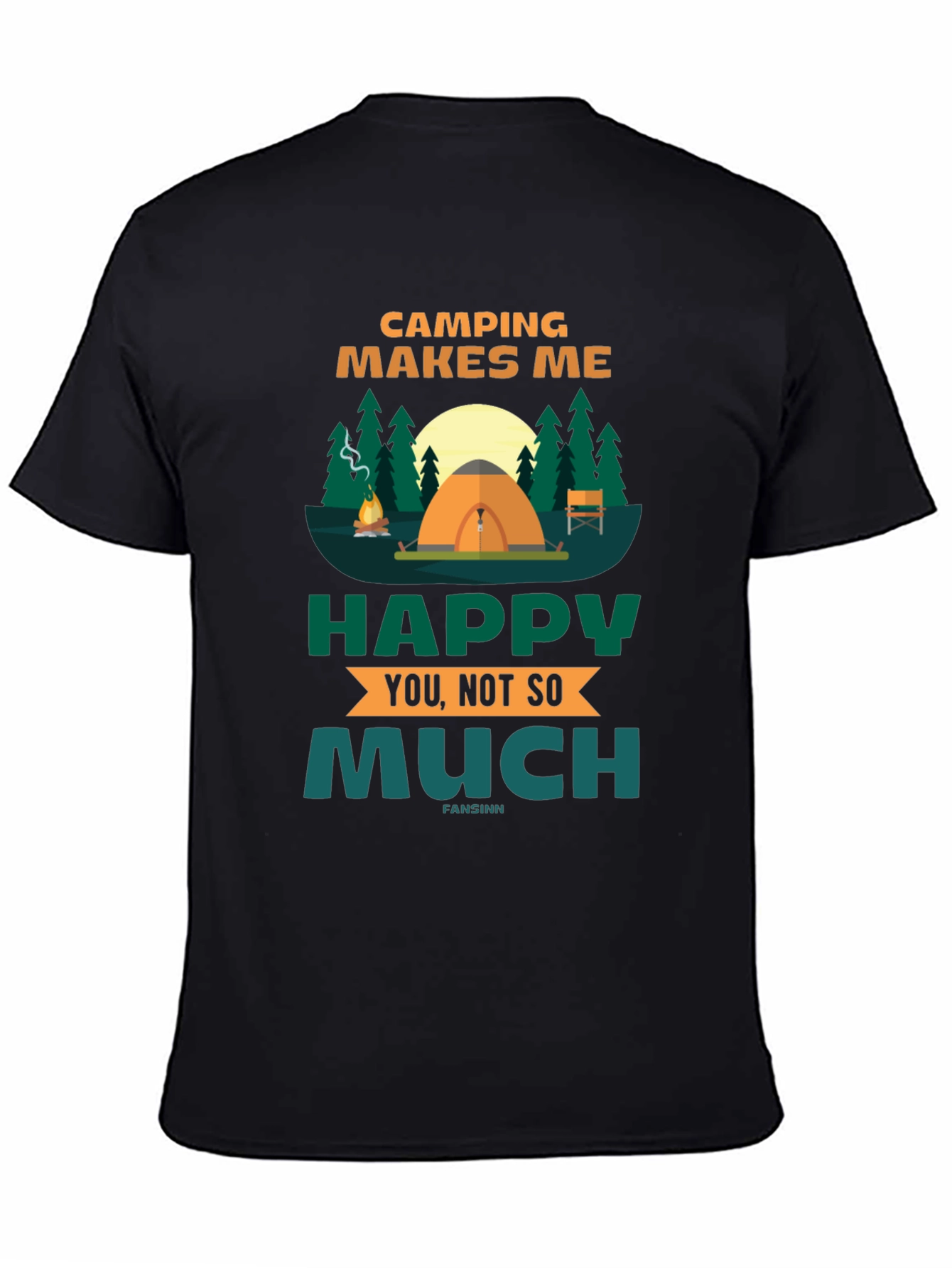 Camping Makes Me Happy Graphic Tee