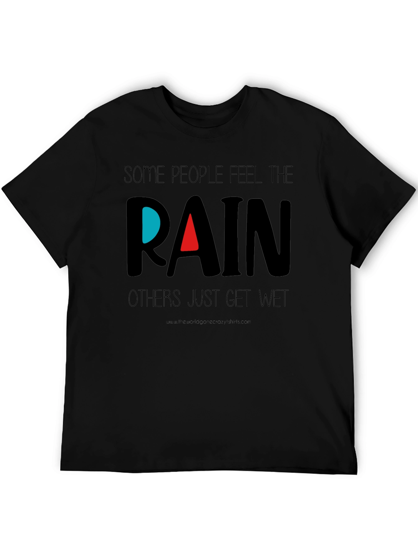 Feel the Rain Black T-Shirt