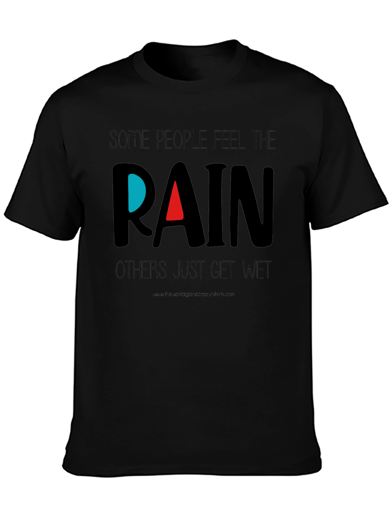 Feel the Rain Black T-Shirt