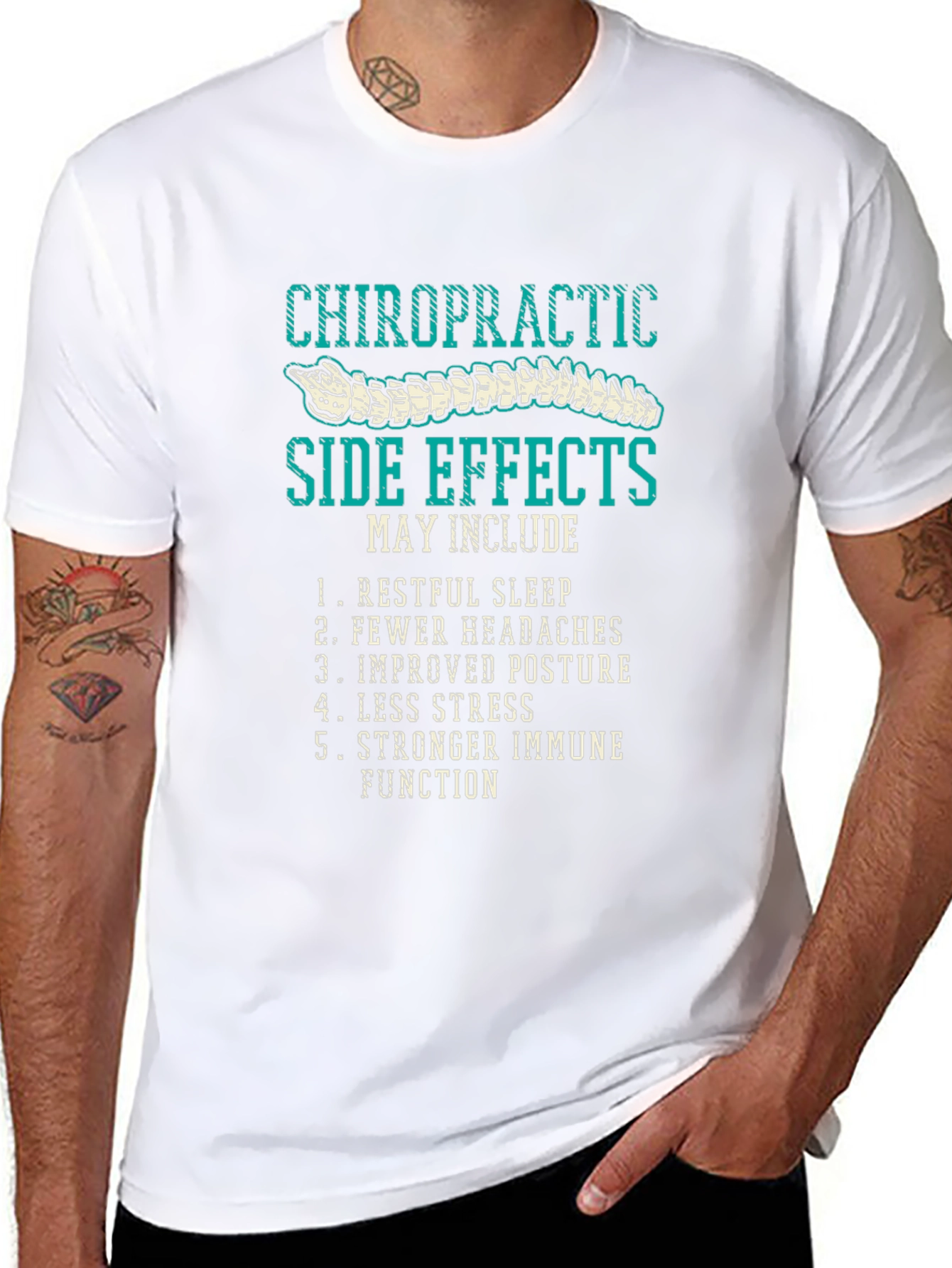 Chiropractic Side Effects T-Shirt - Relax & Improve