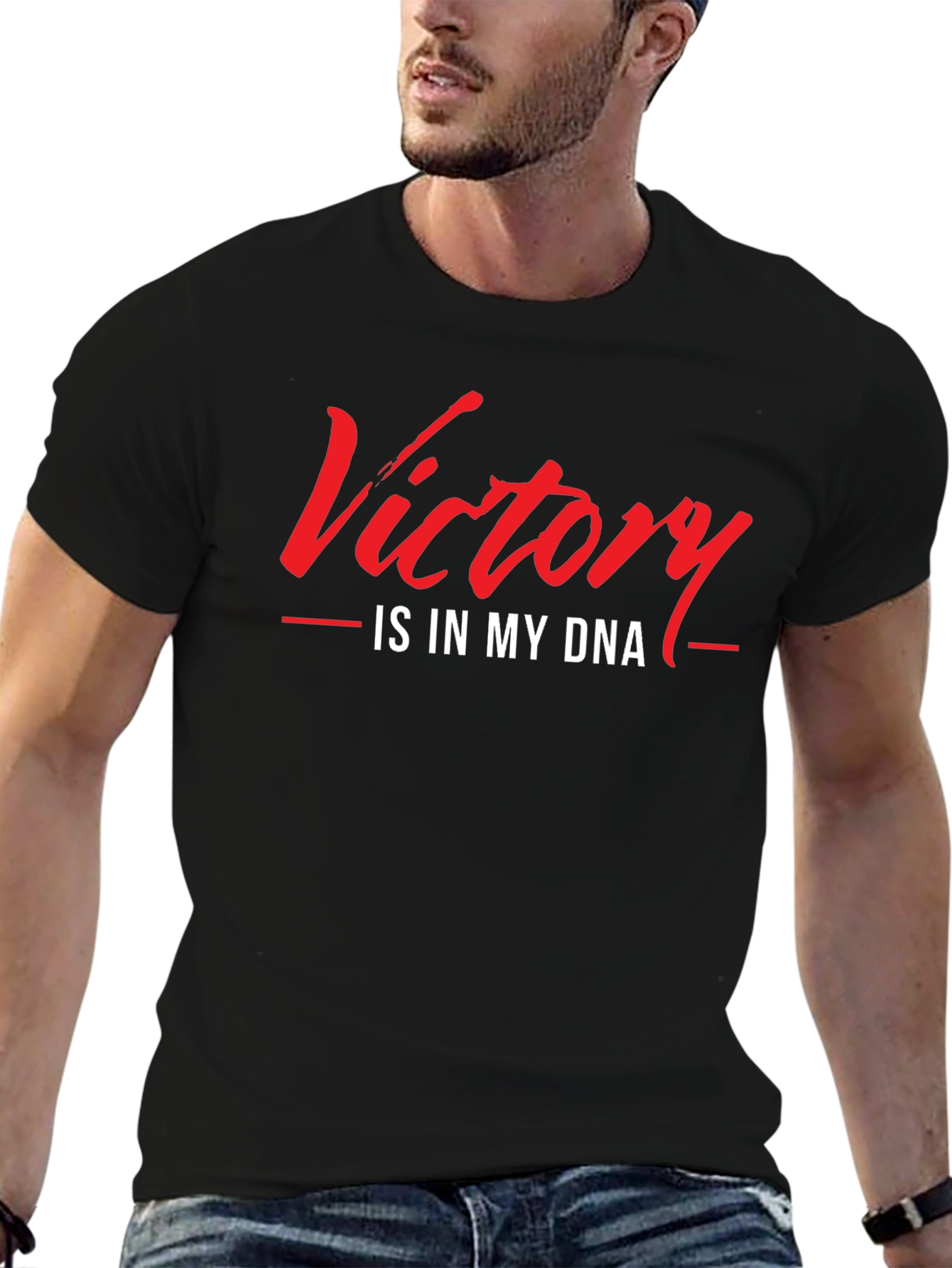Victory is in My DNA T-Shirt - Black