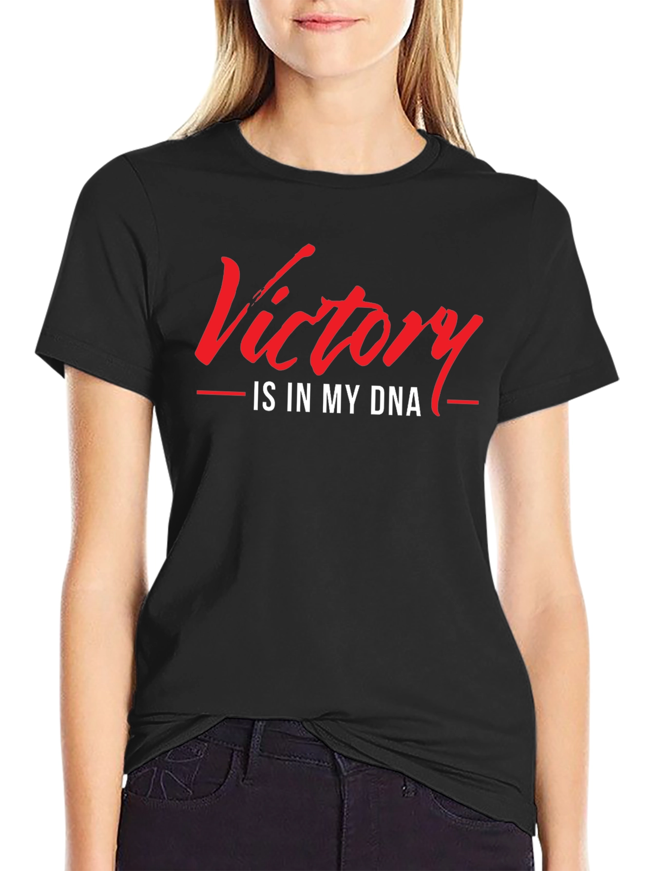 Victory is in My DNA T-Shirt - Black
