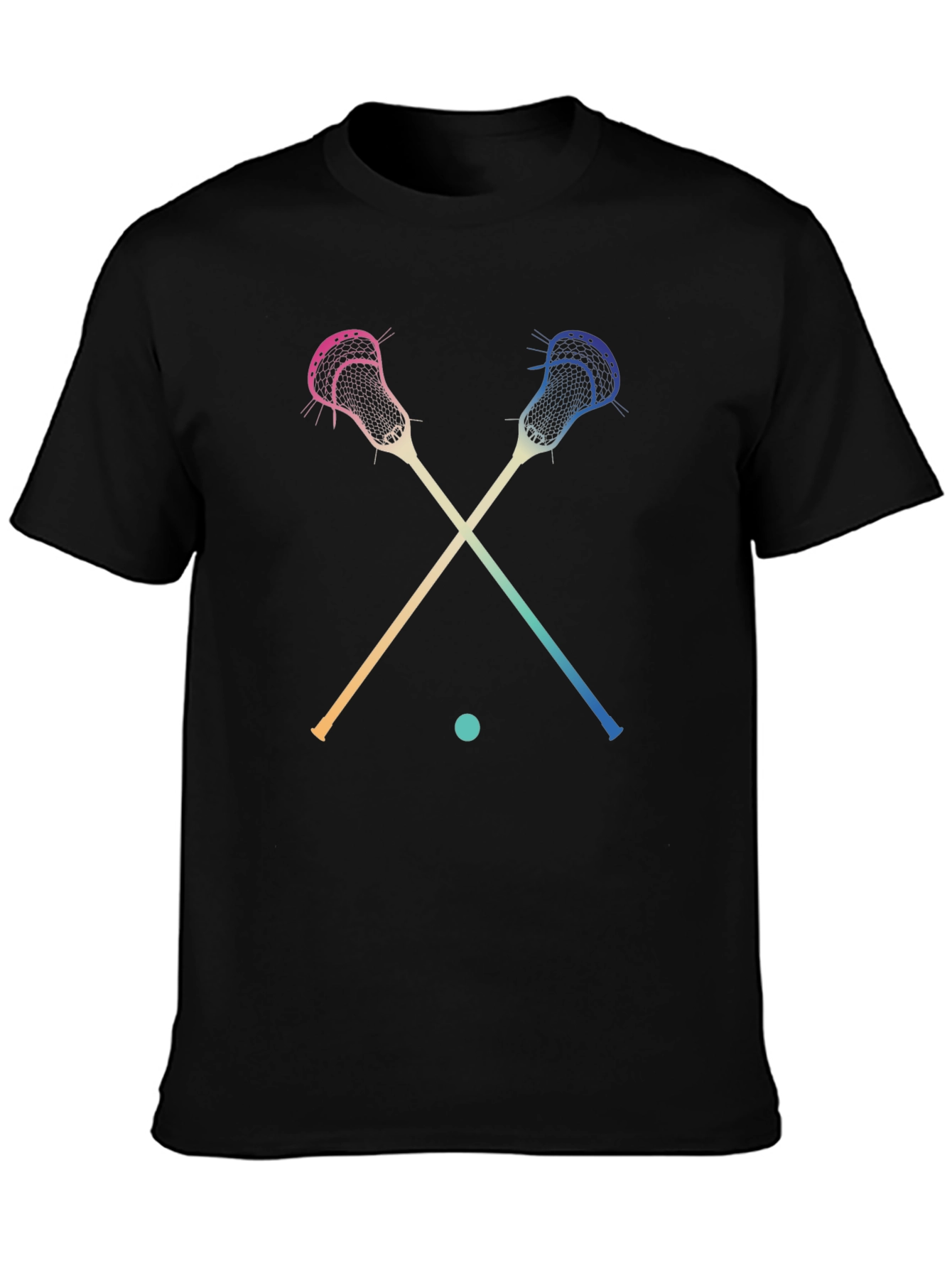Lacrosse Sticks Graphic Tee - Sports Fan Apparel