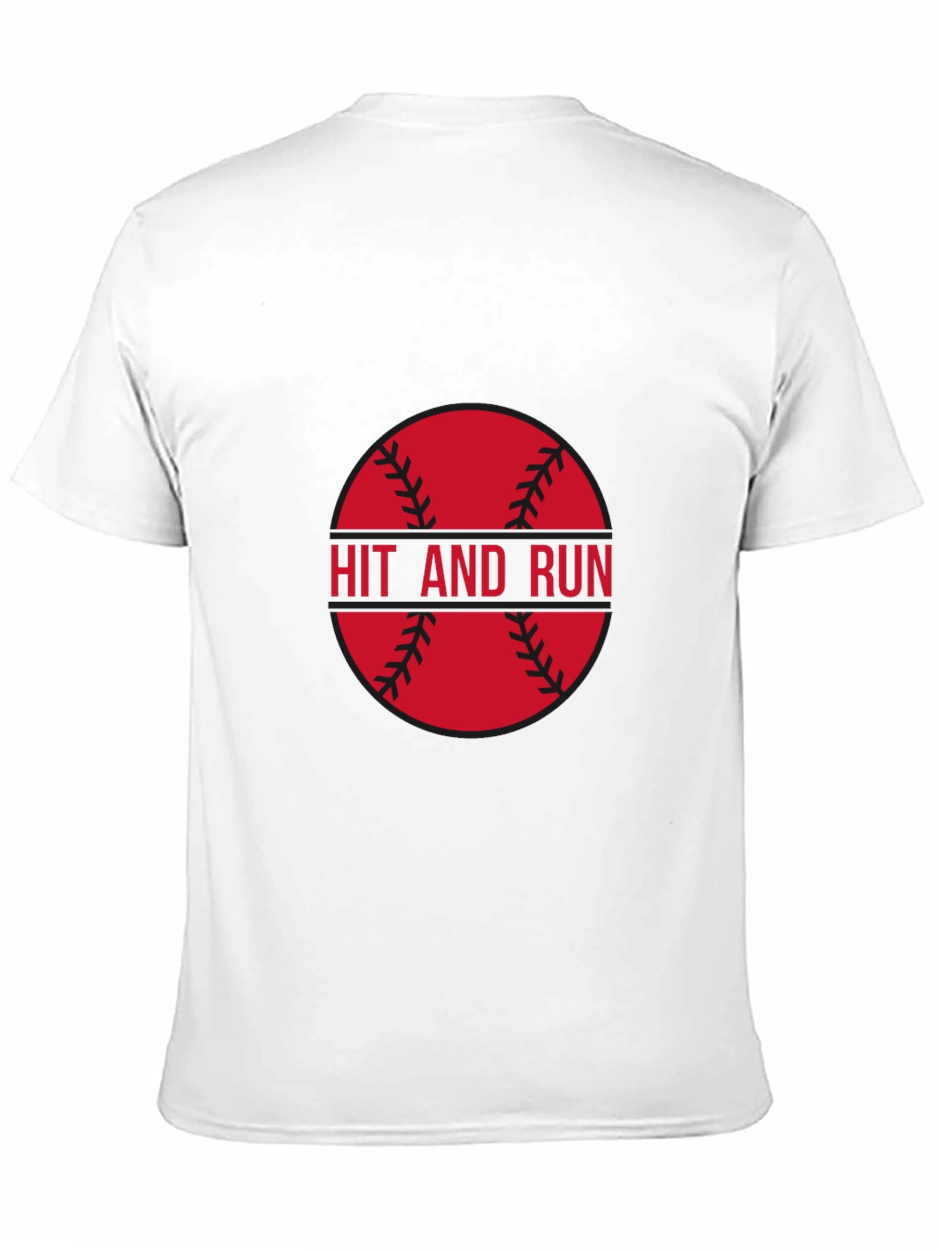 Hit and Run Baseball Graphic Tee - Black
