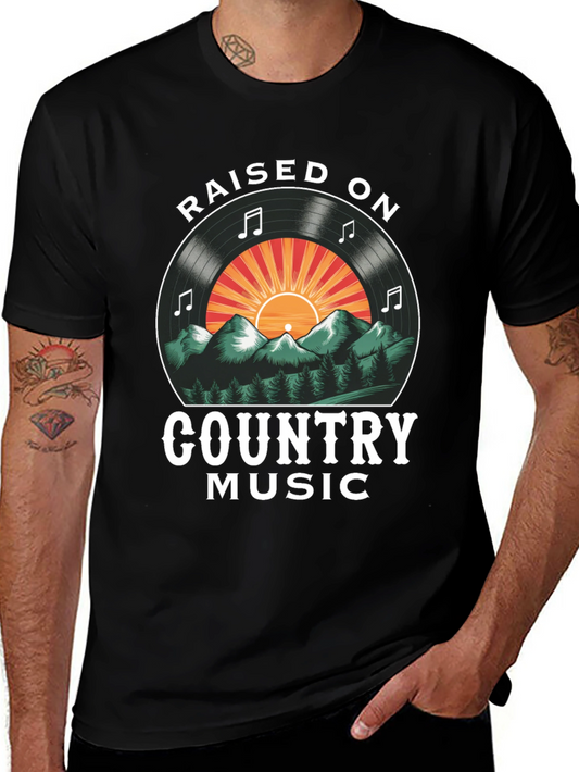 Raised on Country Music Graphic Tee