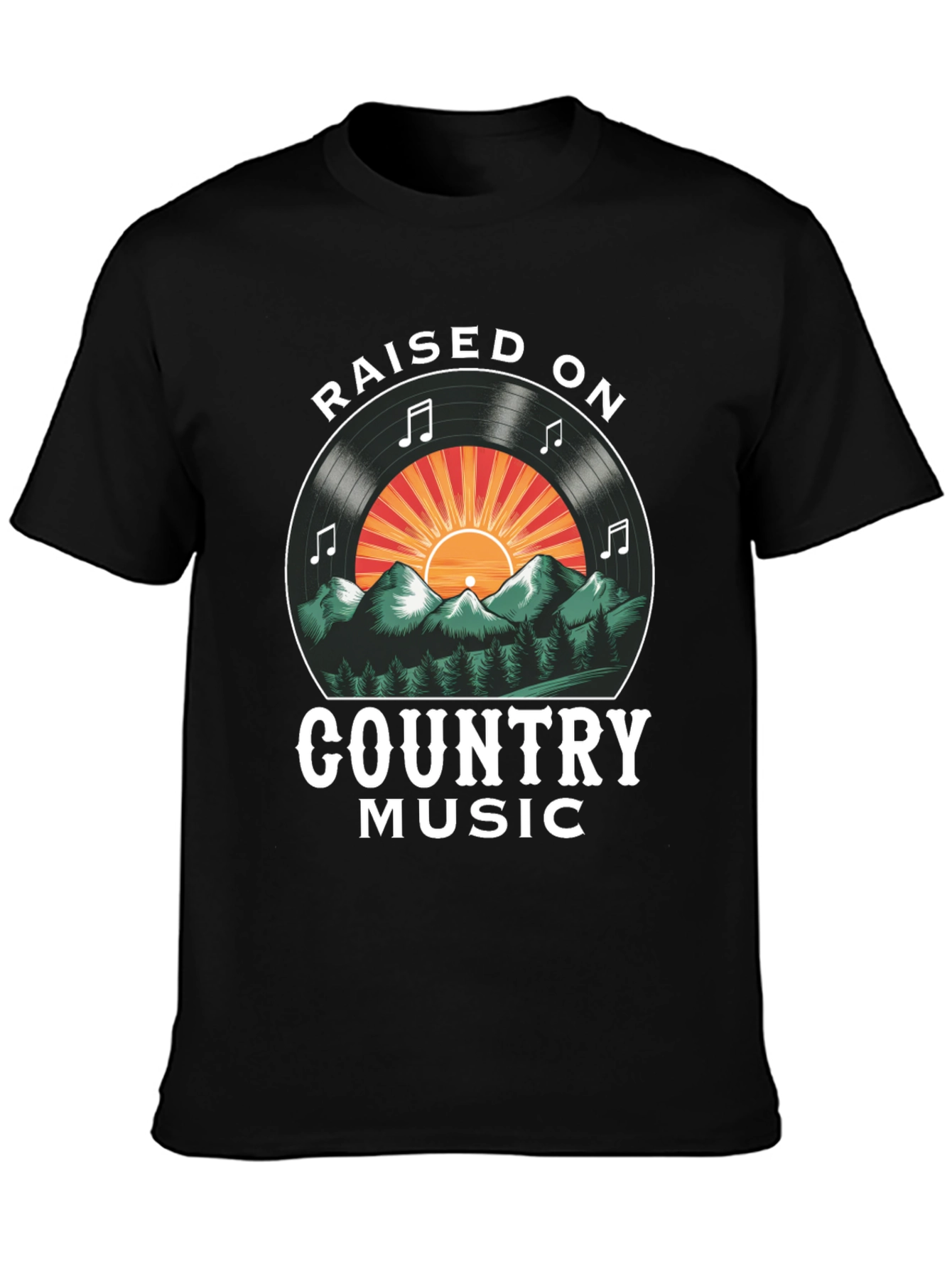 Raised on Country Music Graphic Tee