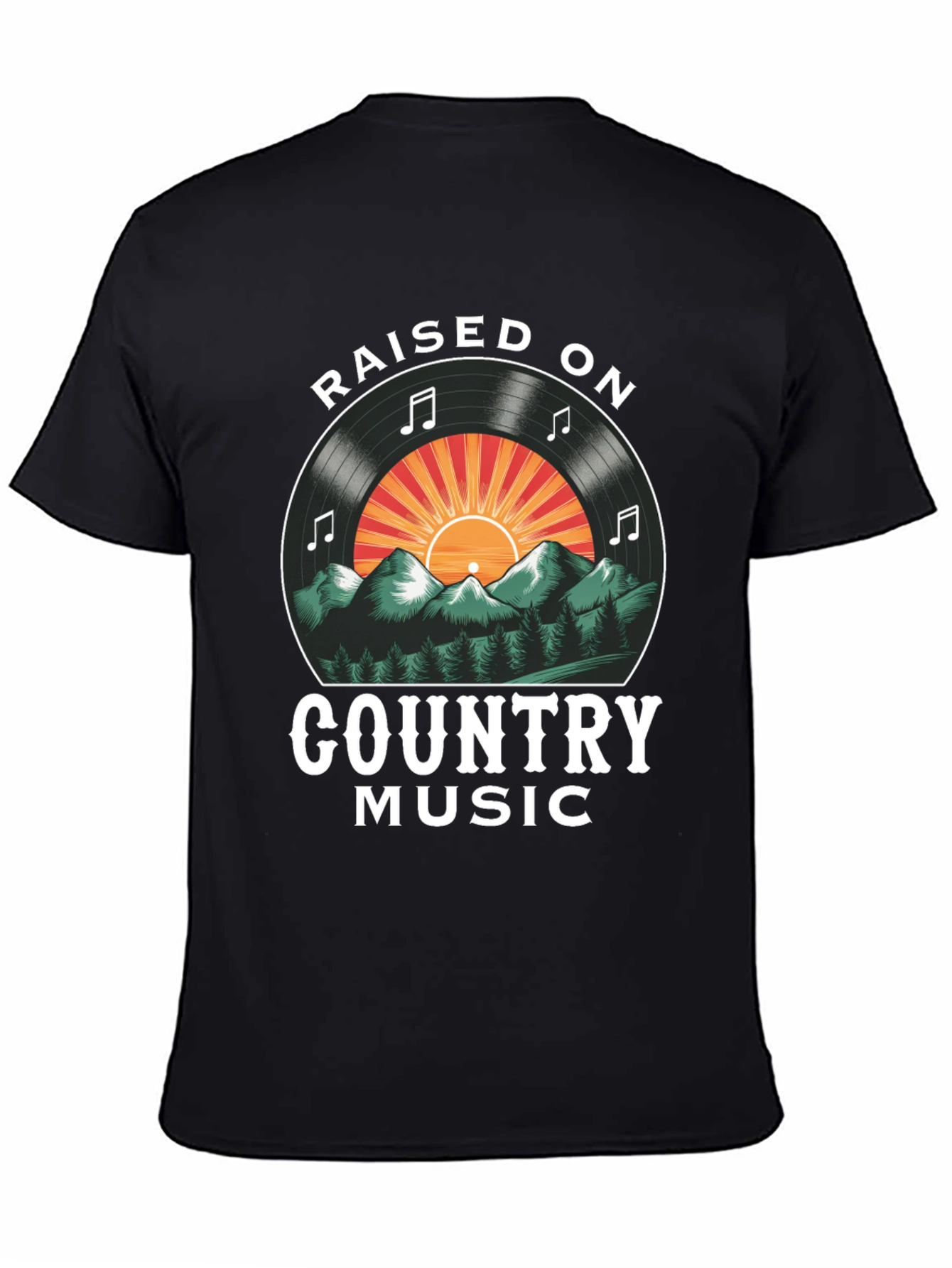 Raised on Country Music Graphic Tee