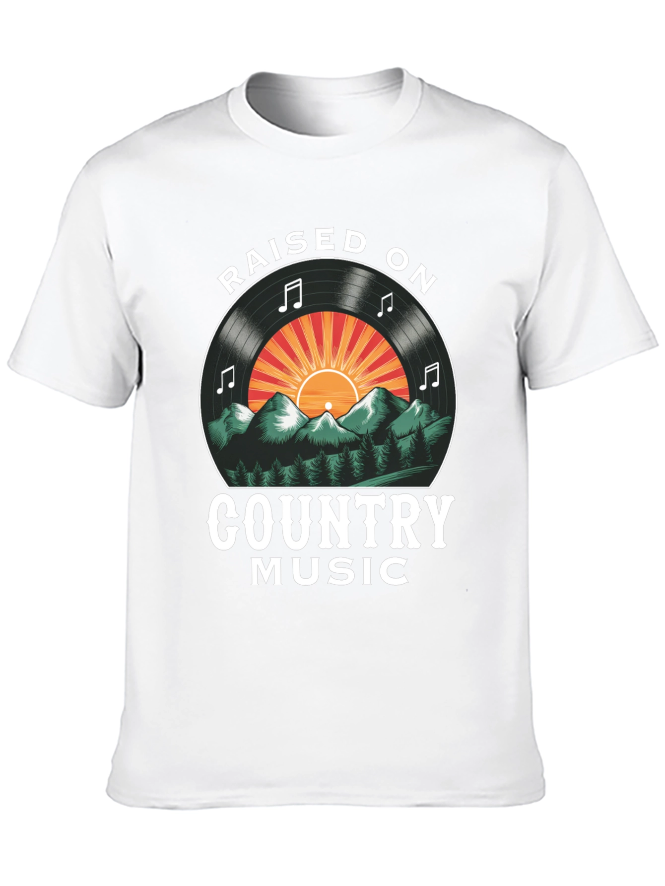 Raised on Country Music Graphic Tee
