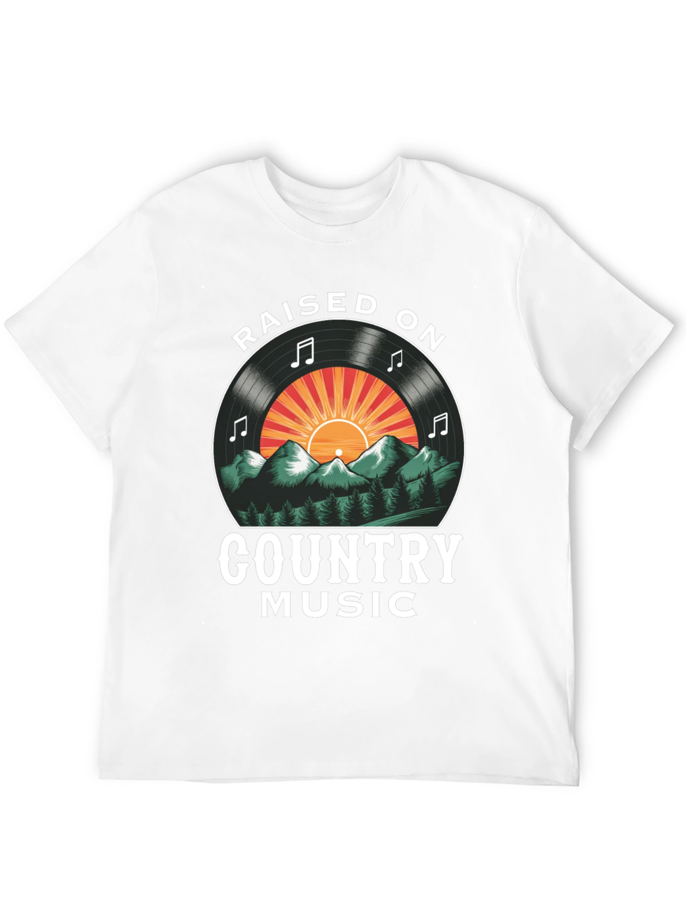 Raised on Country Music Graphic Tee