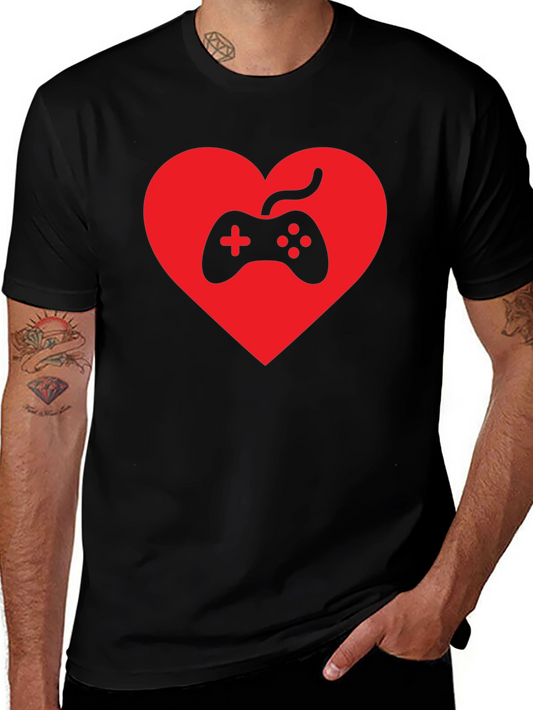 Gamer Heart T-Shirt - Love Gaming Tee
