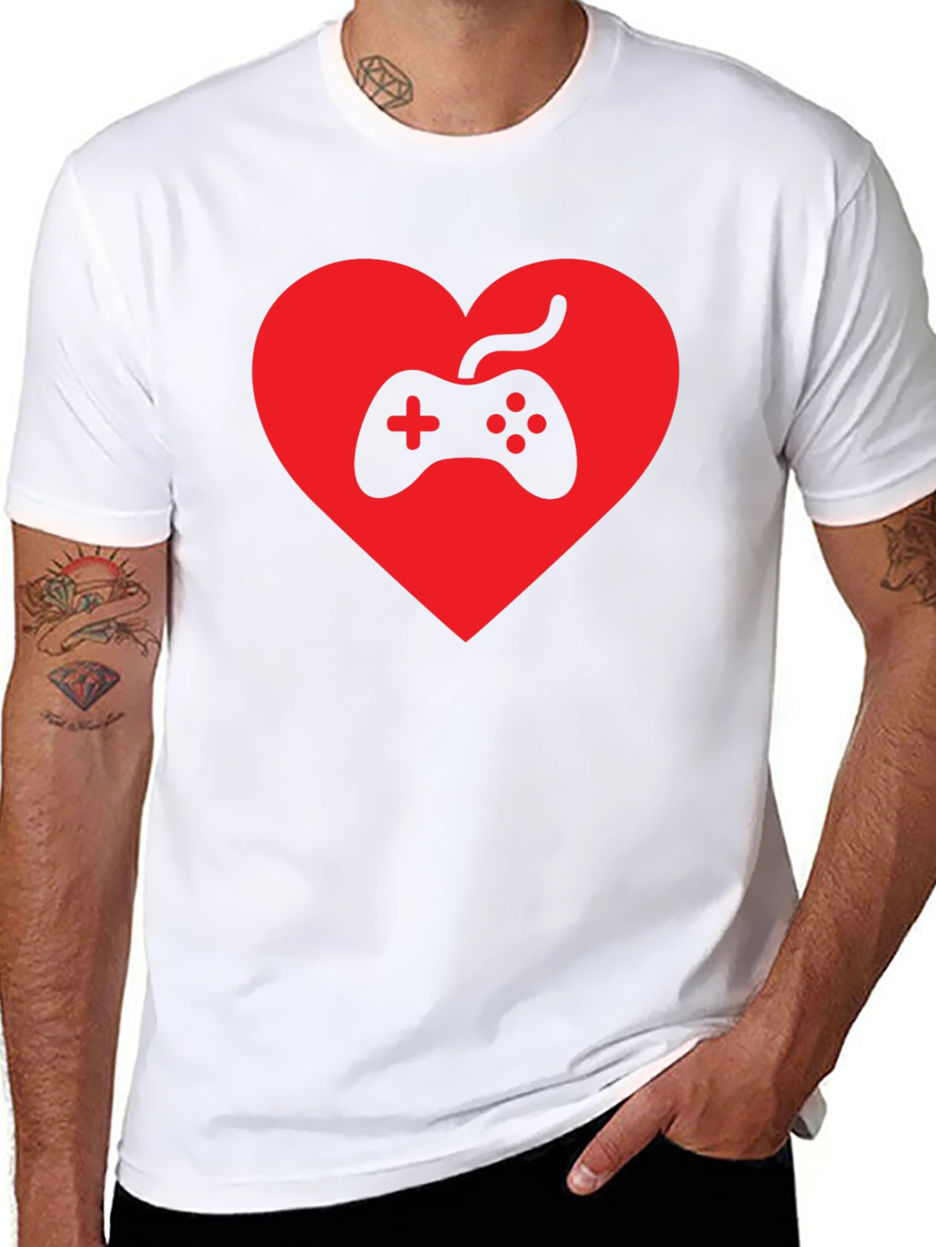 Gamer Heart T-Shirt - Love Gaming Tee
