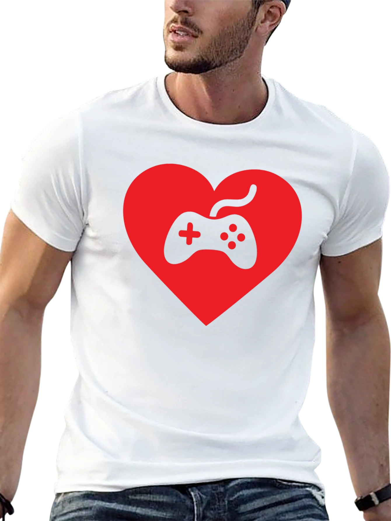 Gamer Heart T-Shirt - Love Gaming Tee