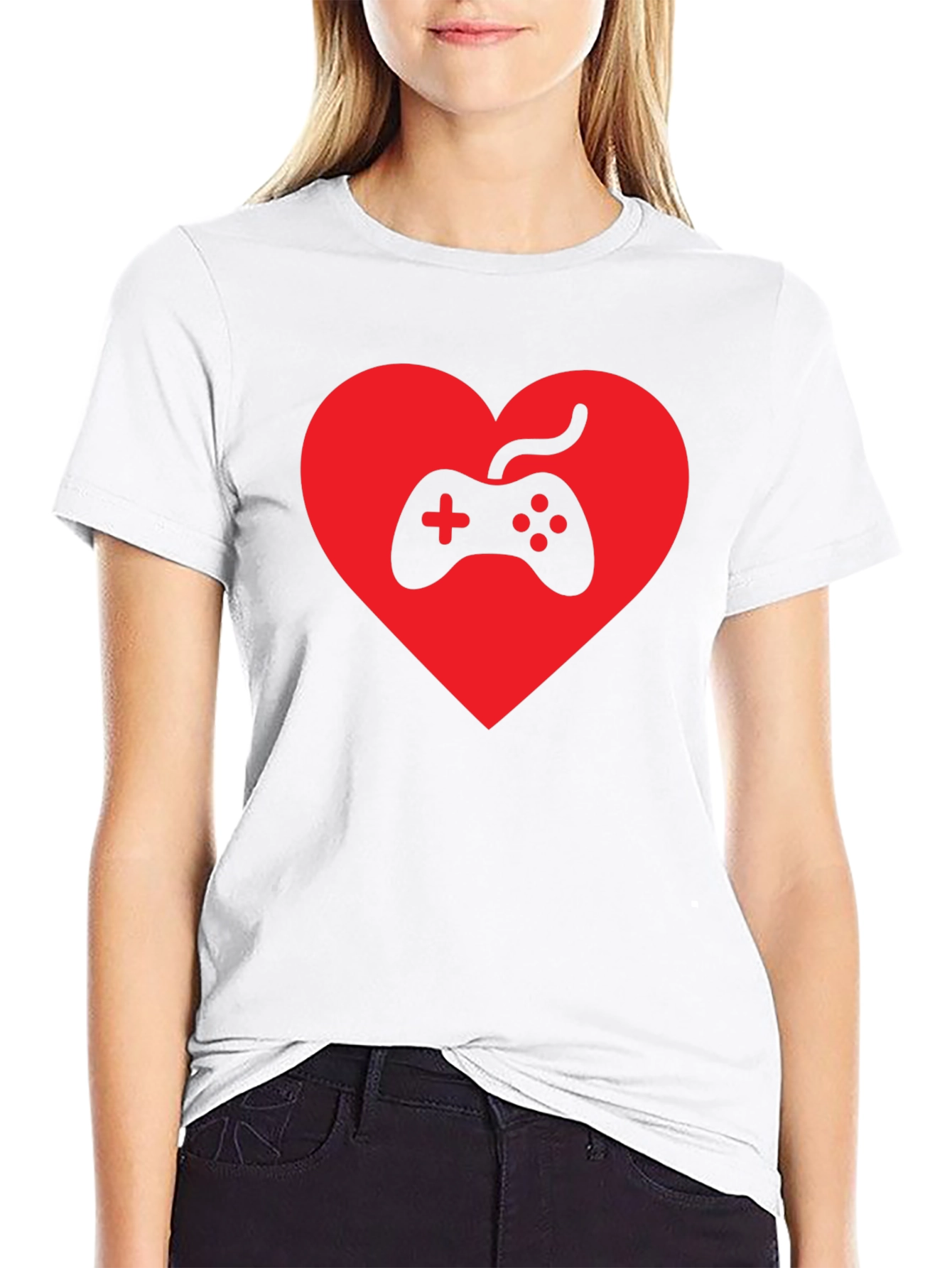 Gamer Heart T-Shirt - Love Gaming Tee