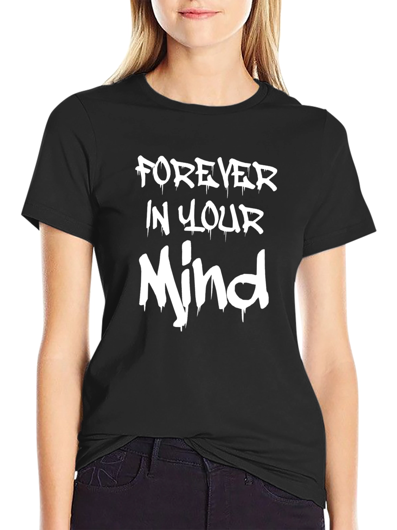 Forever In Your Mind Black Graphic Tee