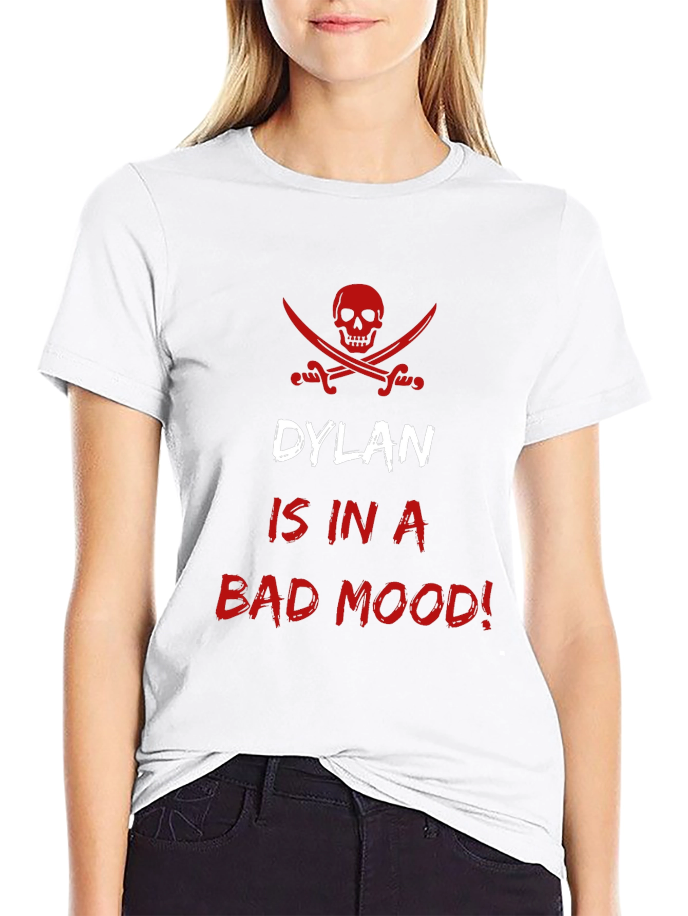 Dylan is in a Bad Mood Mens Black T-Shirt