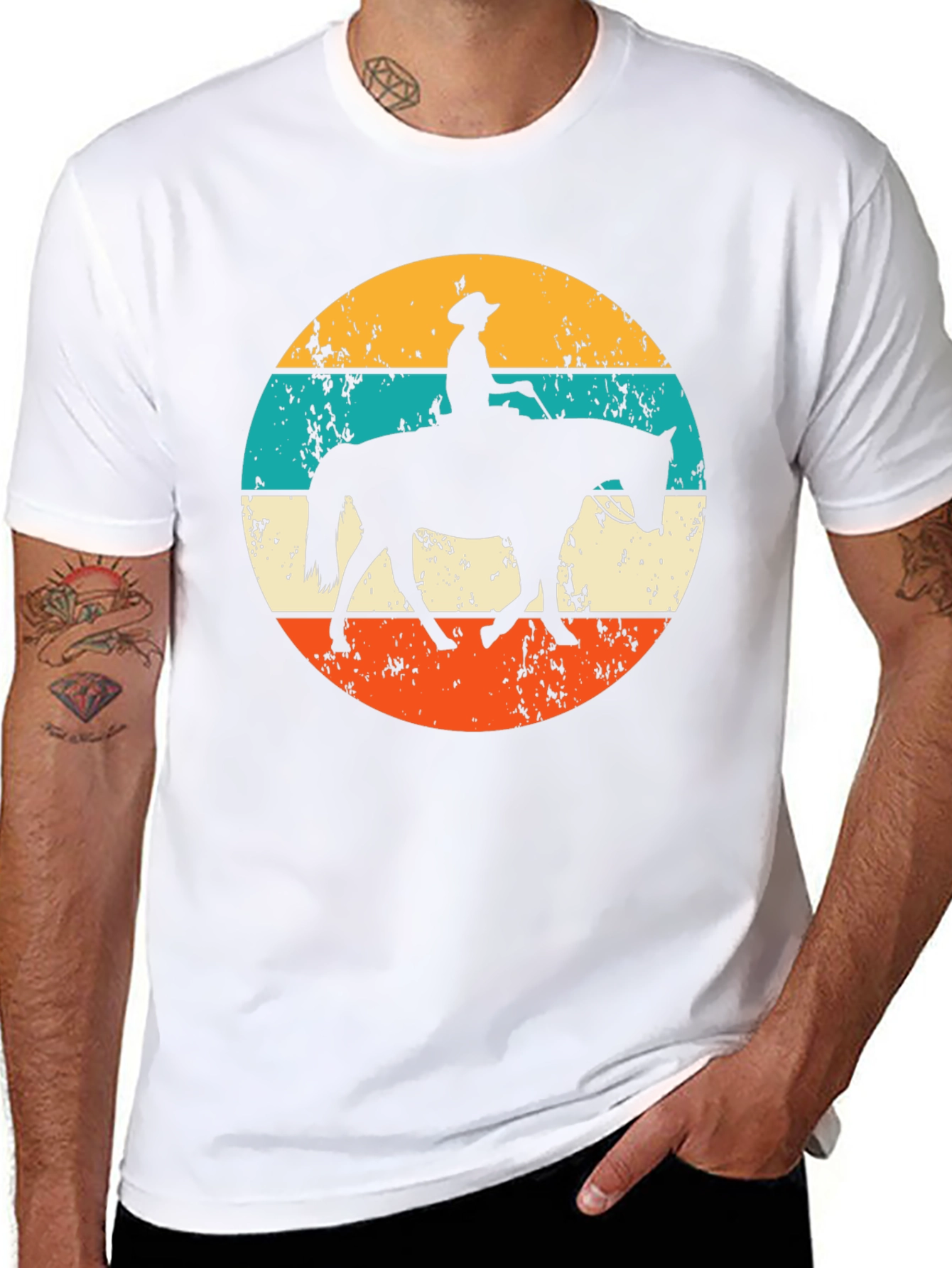 Retro Horse Rider Graphic Tee