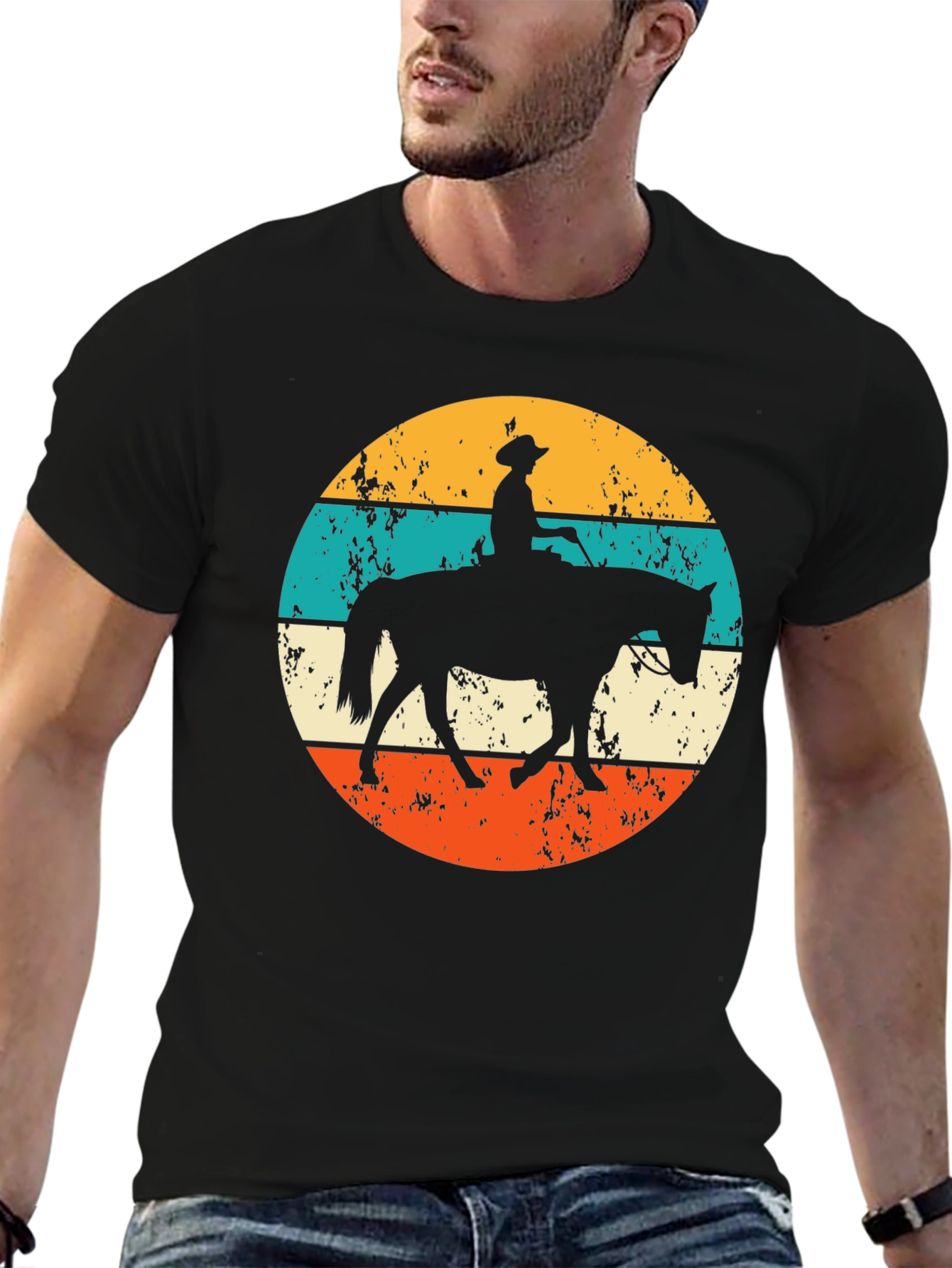 Retro Horse Rider Graphic Tee