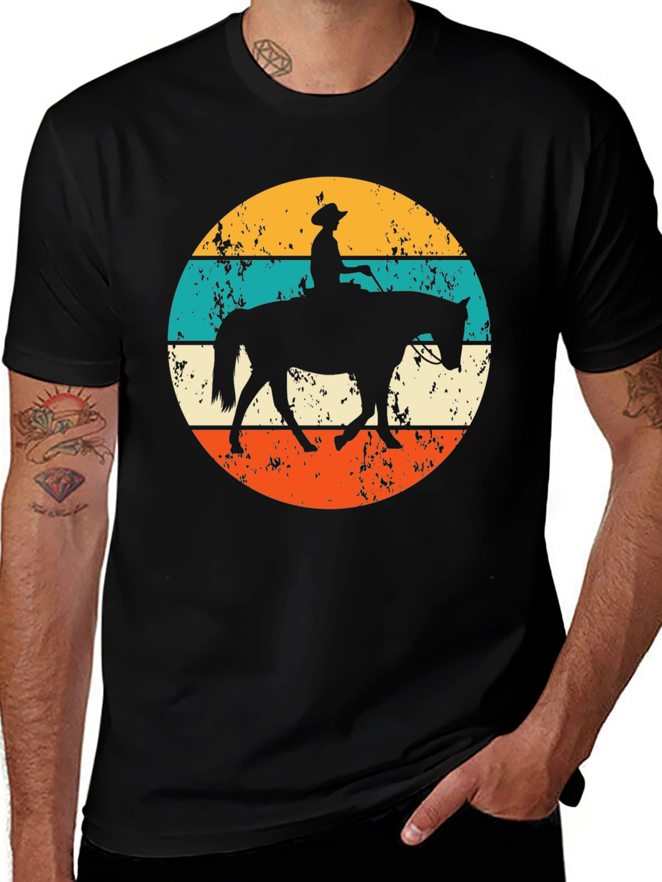 Retro Horse Rider Graphic Tee