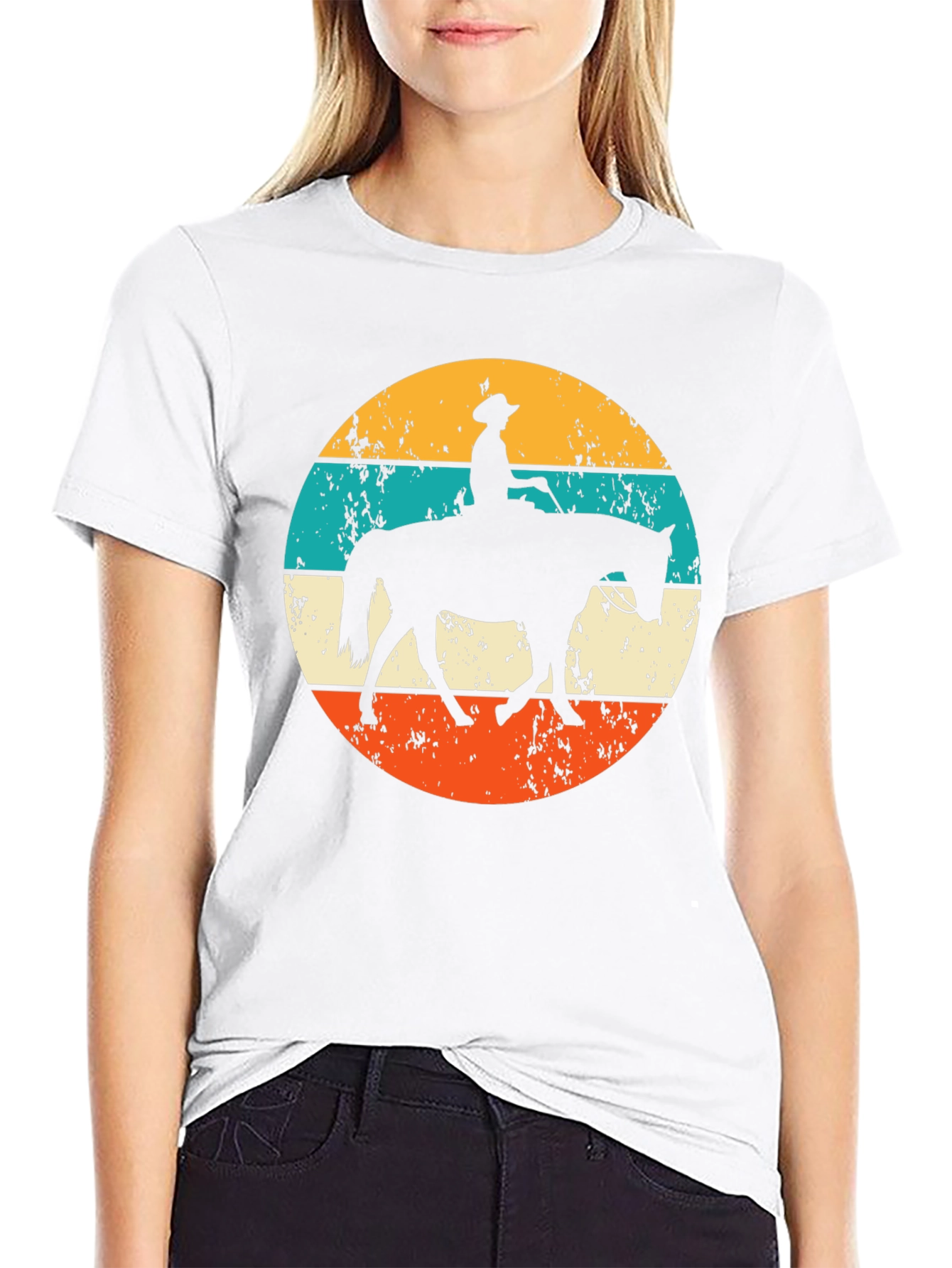 Retro Horse Rider Graphic Tee